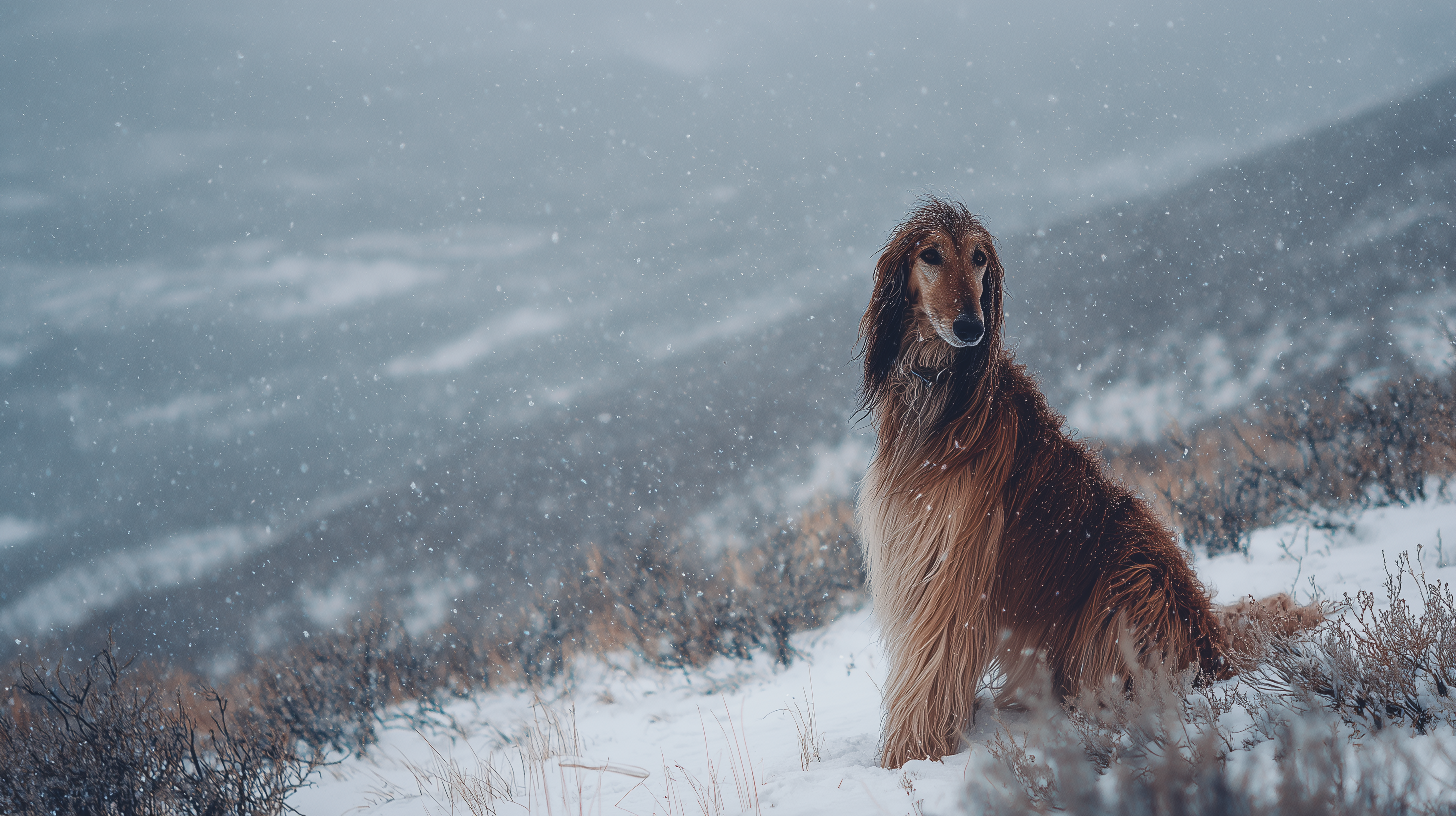 fond d'écran Lévrier afghan gratuit pc téléchargement gratuit