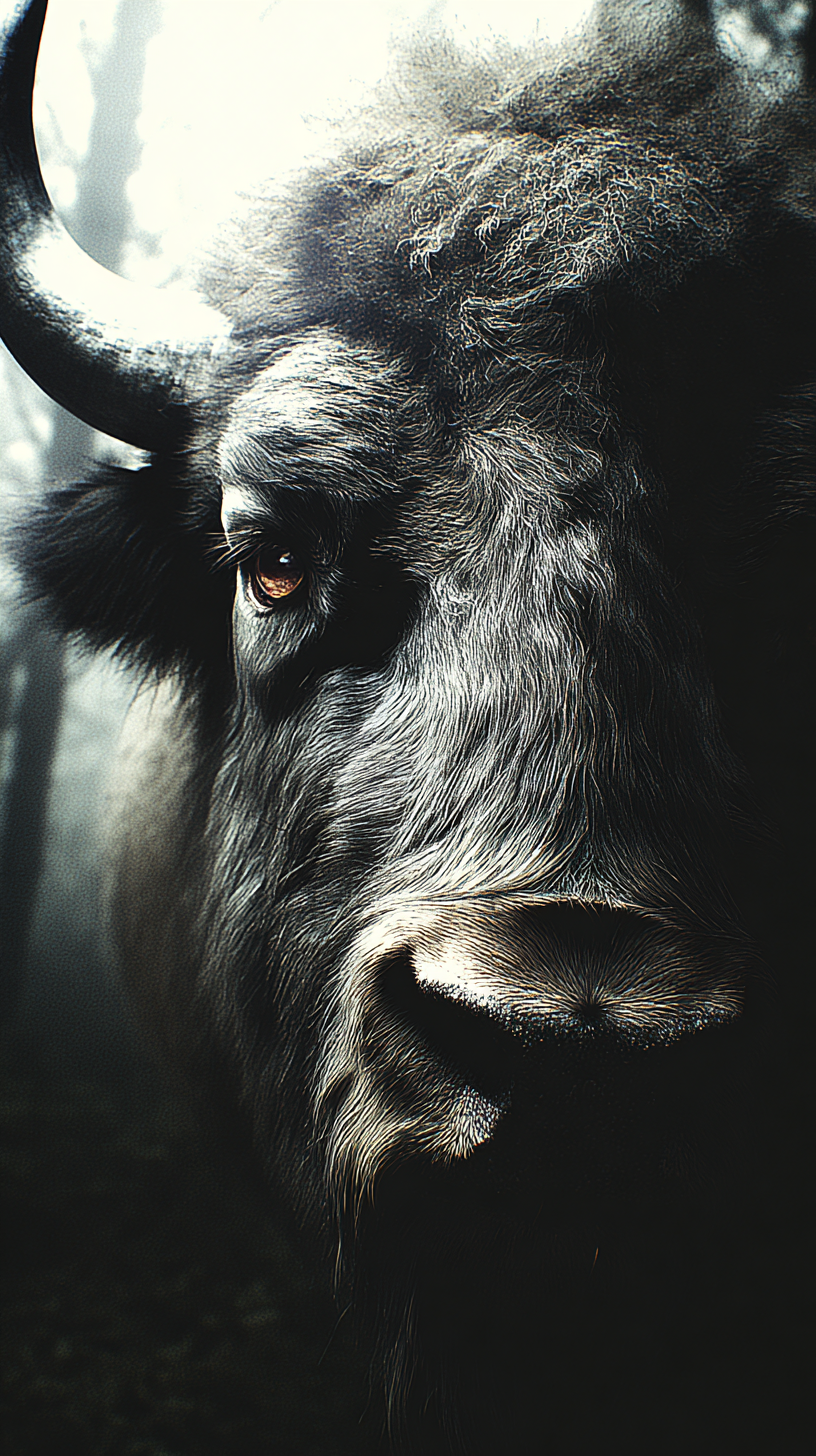 fond d'écran Bison iphone 16 télécharger gratuit