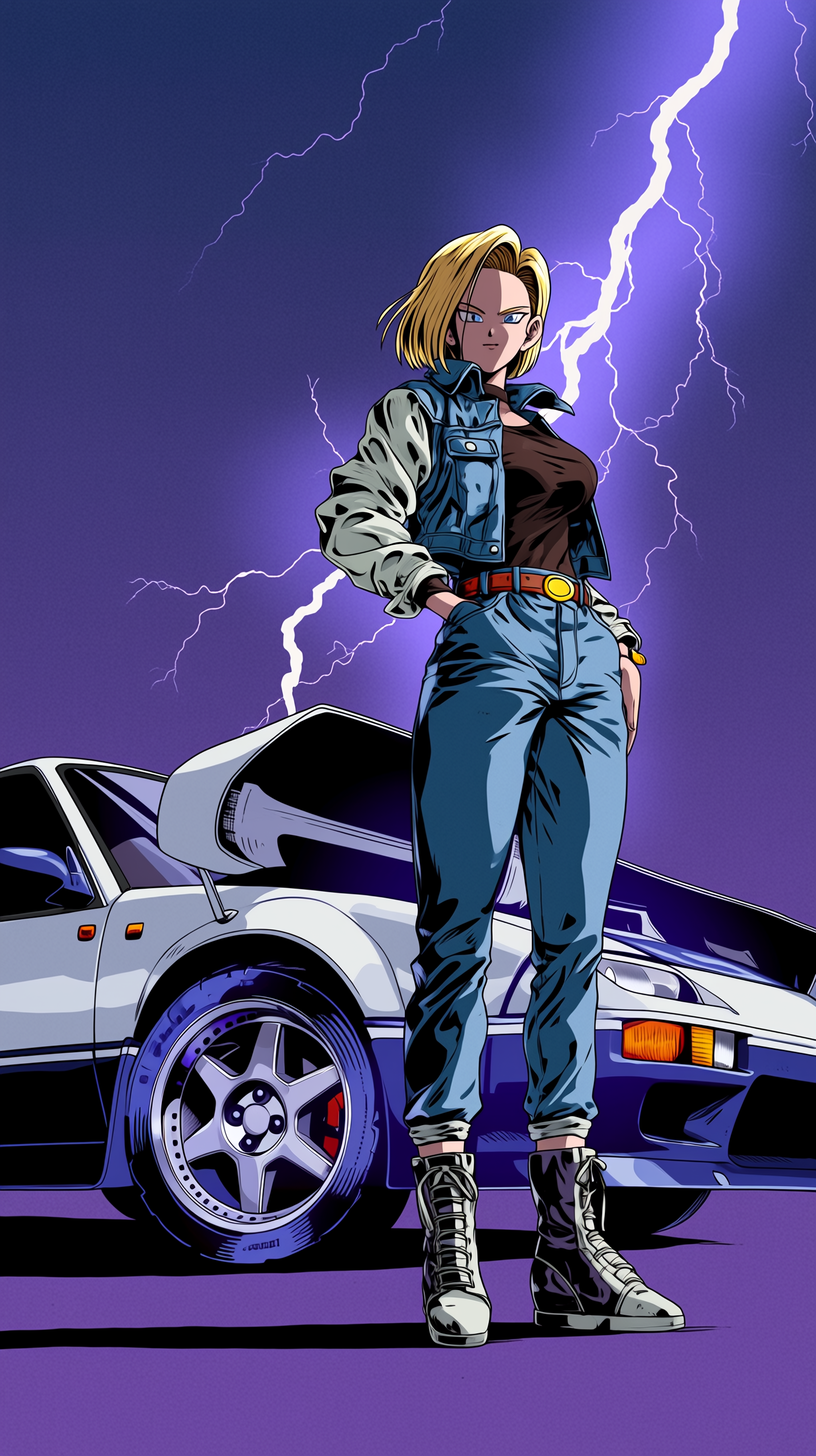 fond d'écran Android 18 iphone 4k gratuit