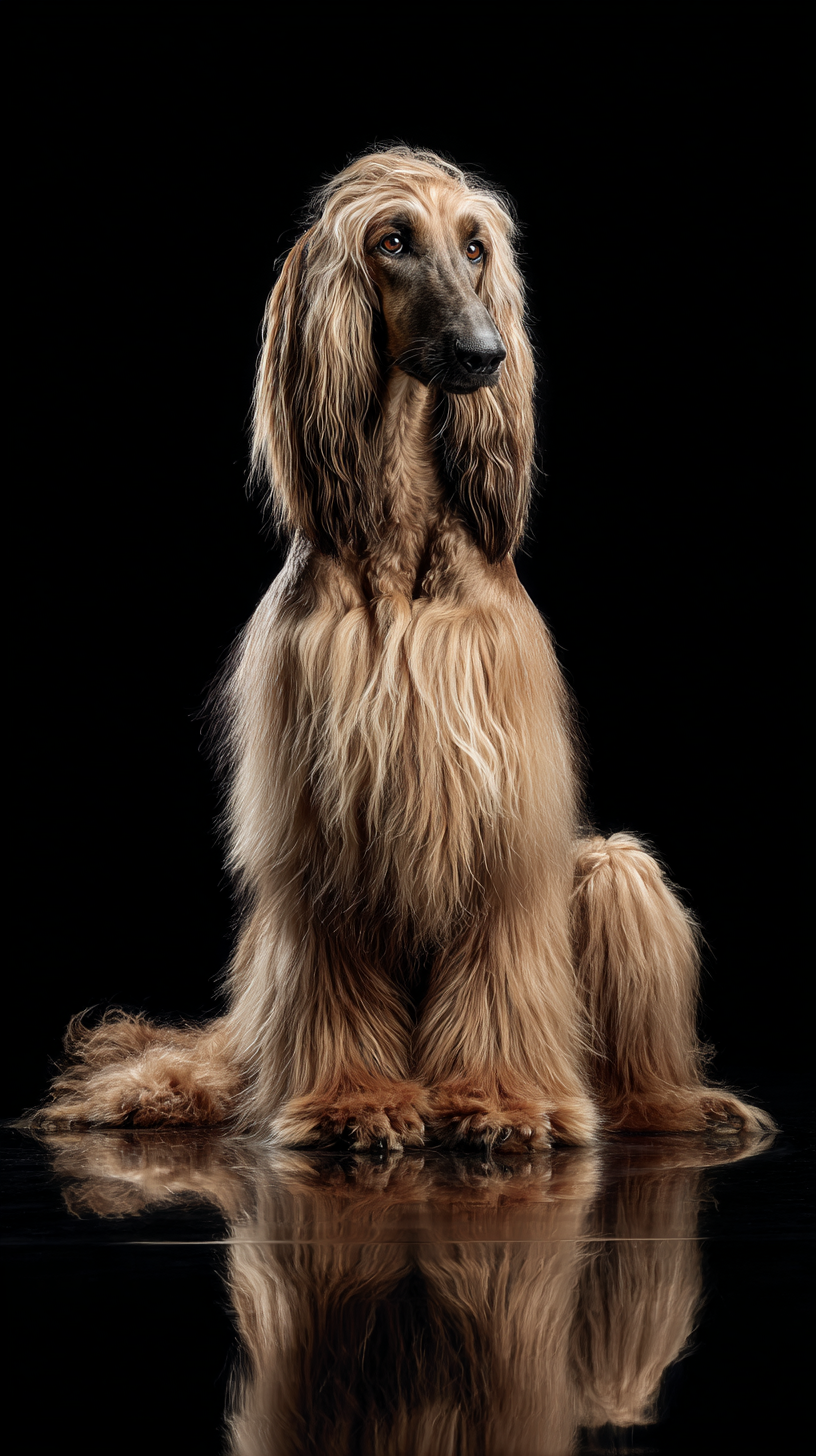 fond d'écran Lévrier afghan iphone 7 gratuit