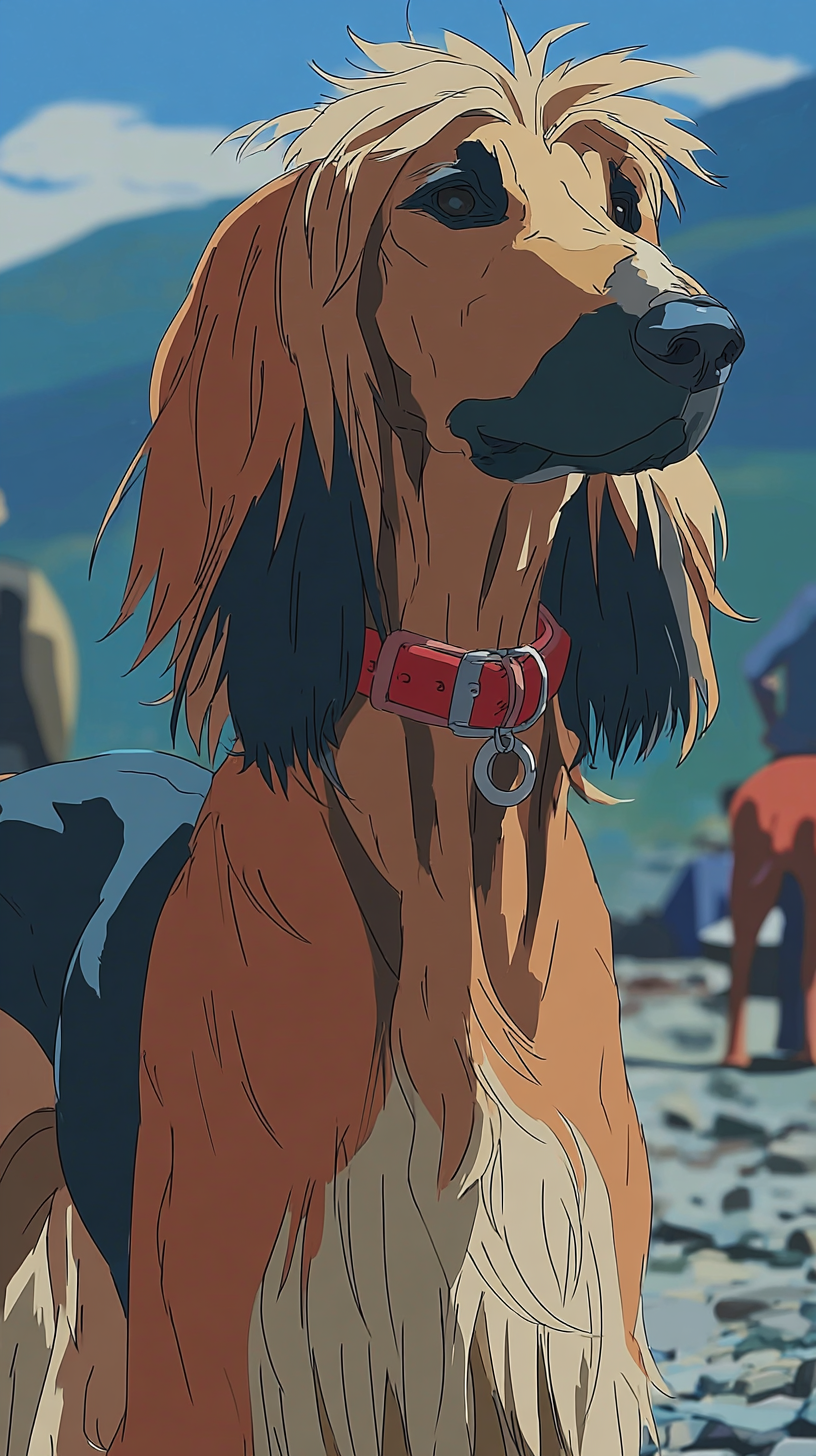 photo fond d'écran Lévrier afghan iphone gratuit