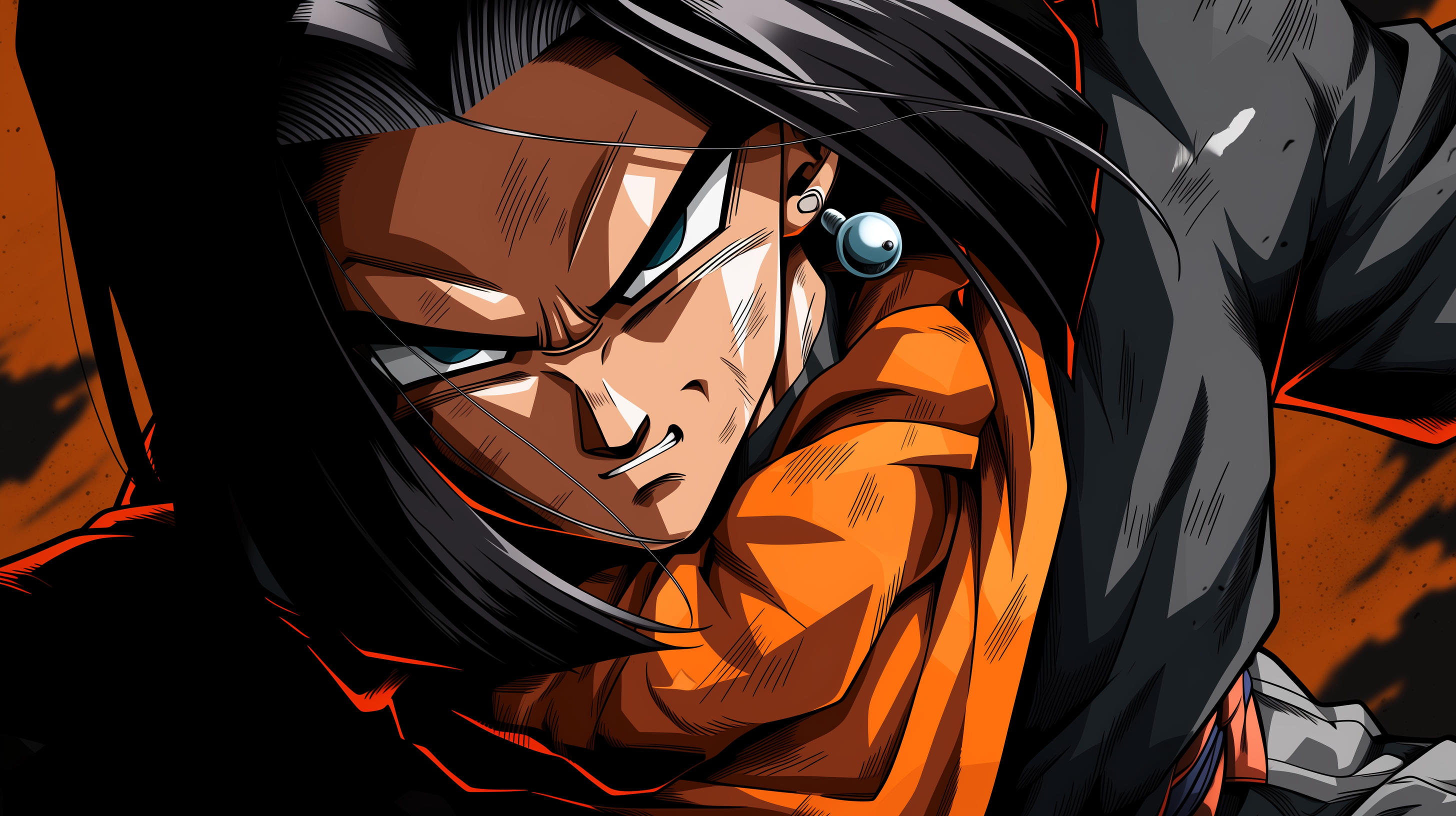 fond d'écran Android 17 5k pc téléchargement gratuit