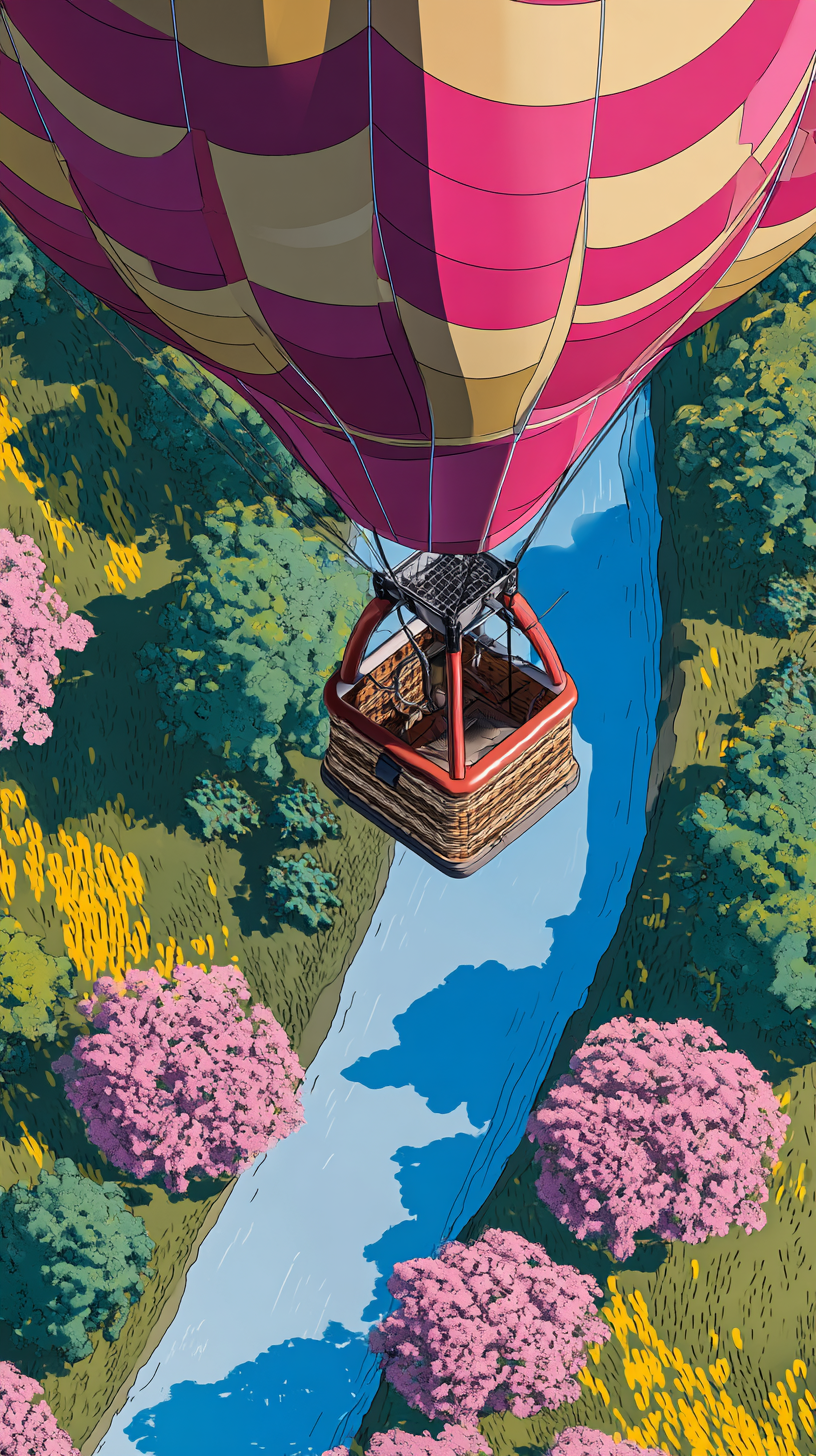 fond d'écran montgolfière téléphone Google télécharger gratuit