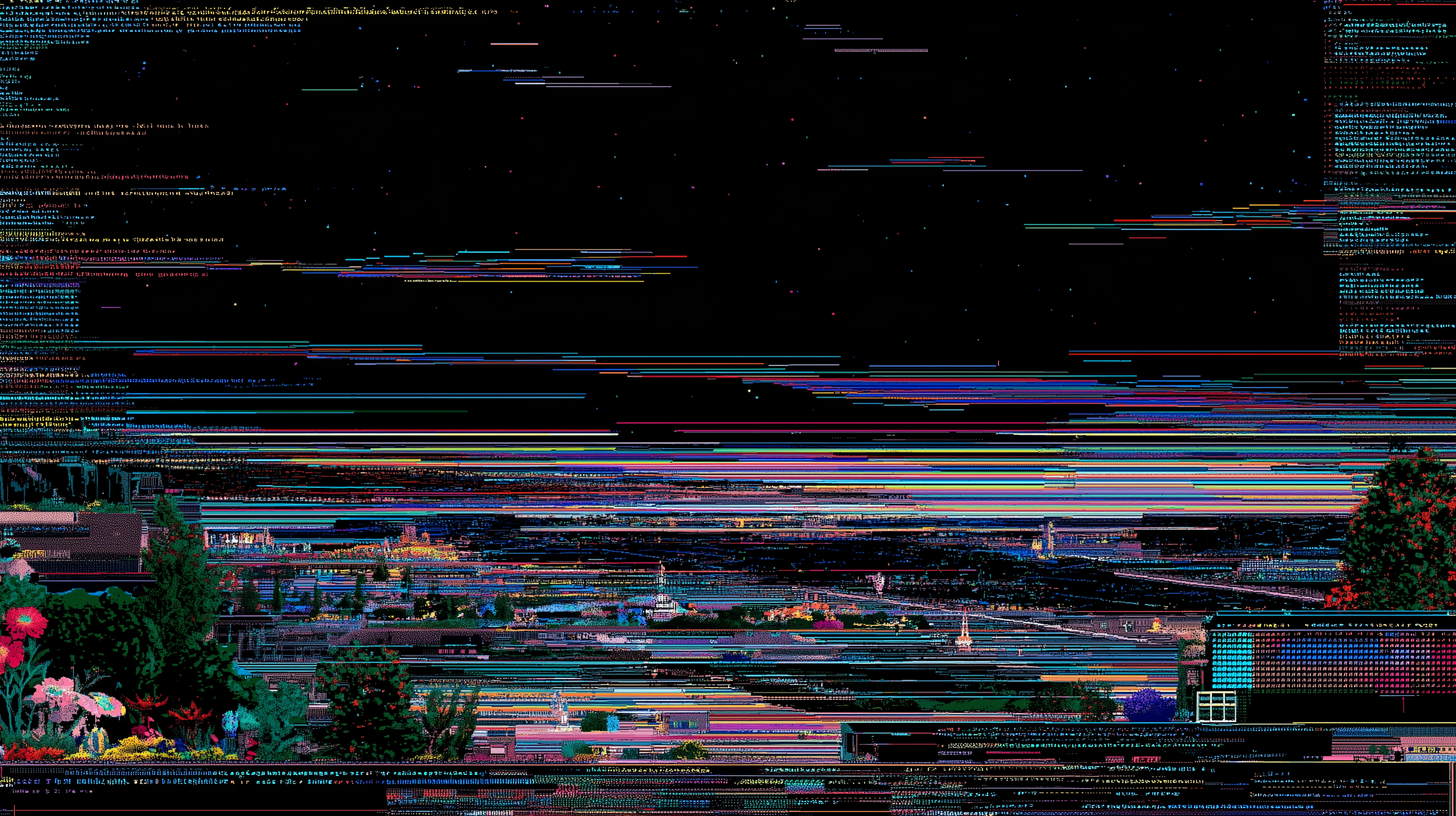 fond d'écran glitch Lenovo téléchargement gratuit