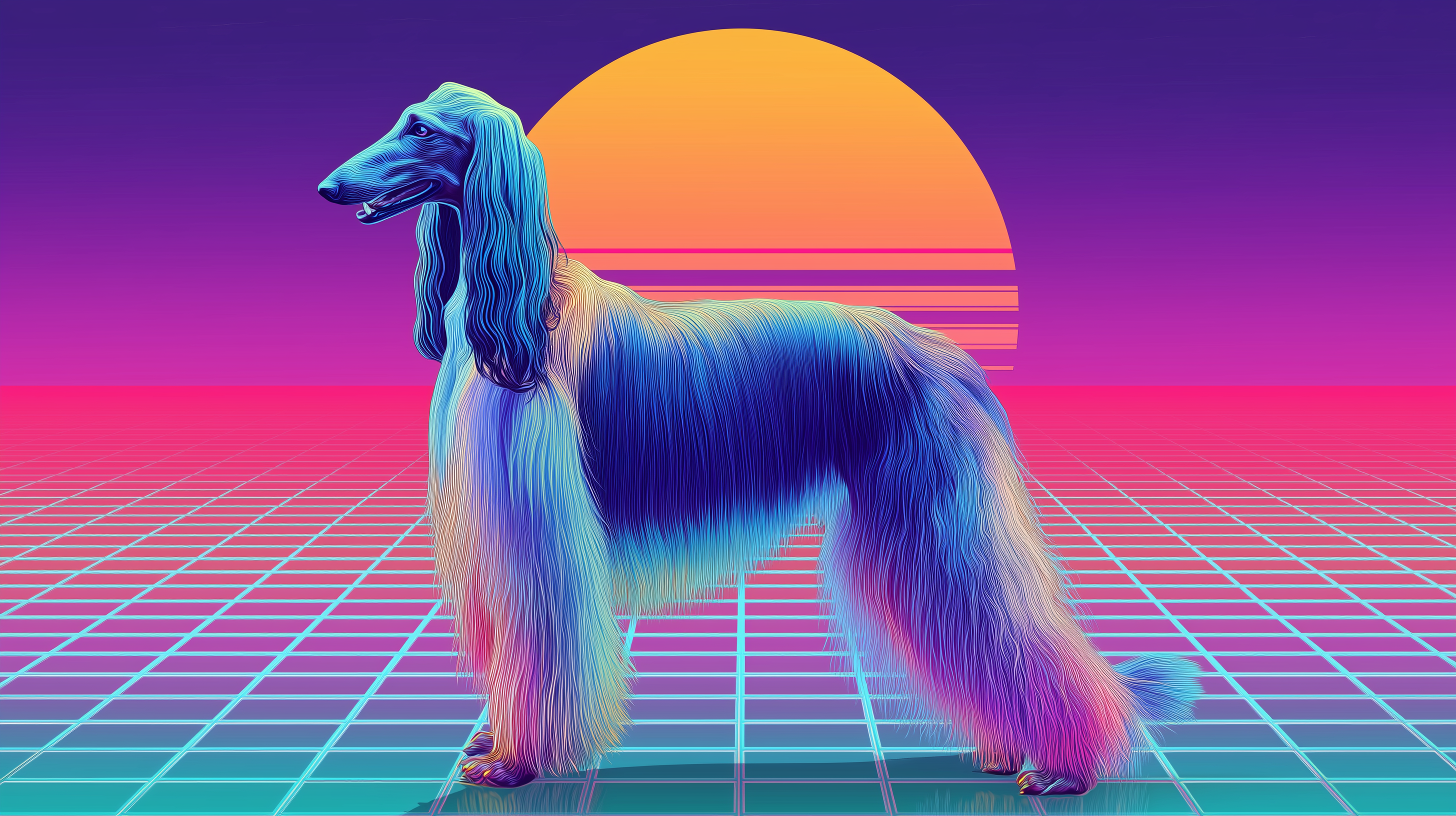 fond d'écran Lévrier afghan MSI téléchargement gratuit