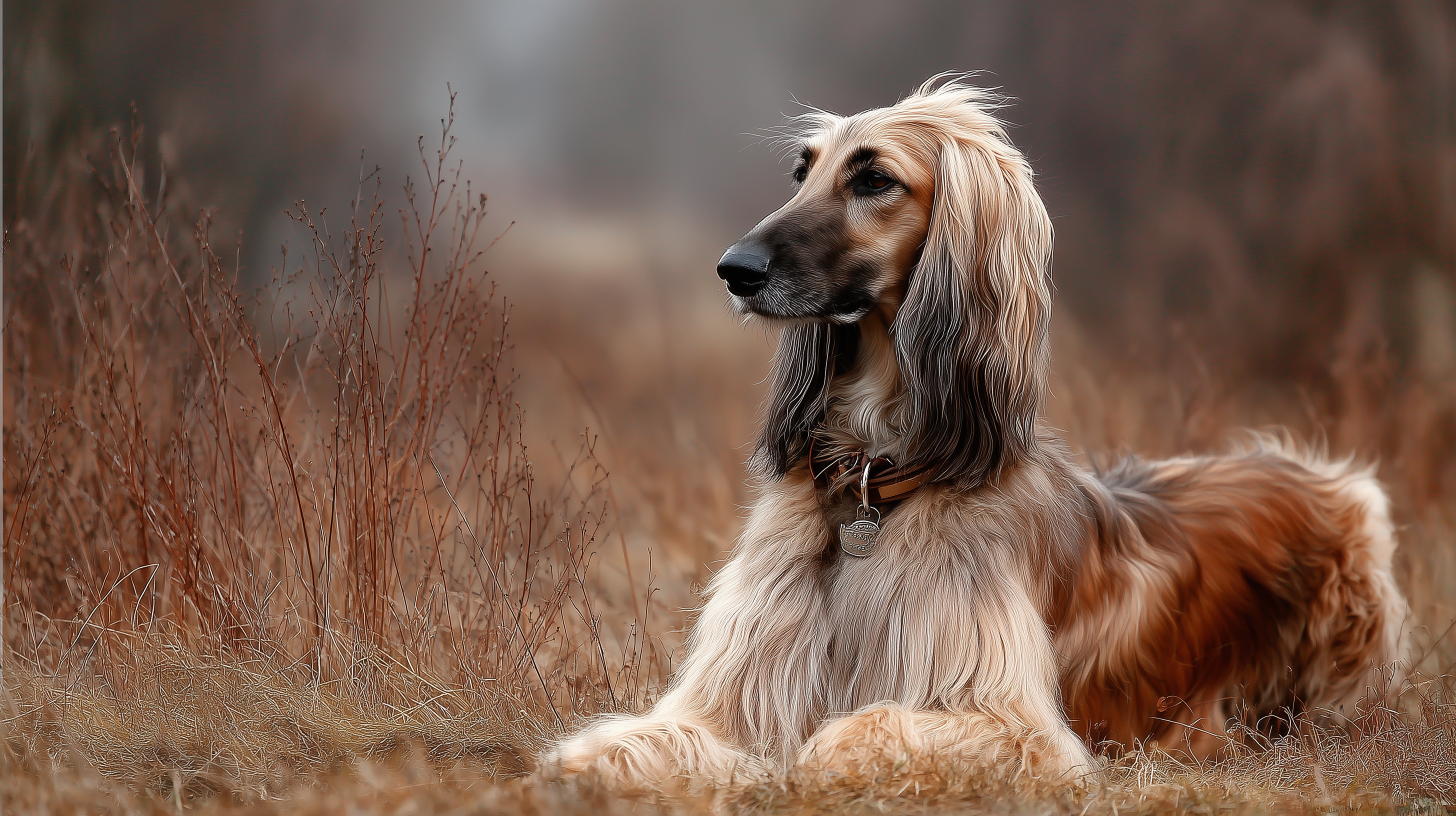 fond d'écran Lévrier afghan 2560x1440 téléchargement gratuit