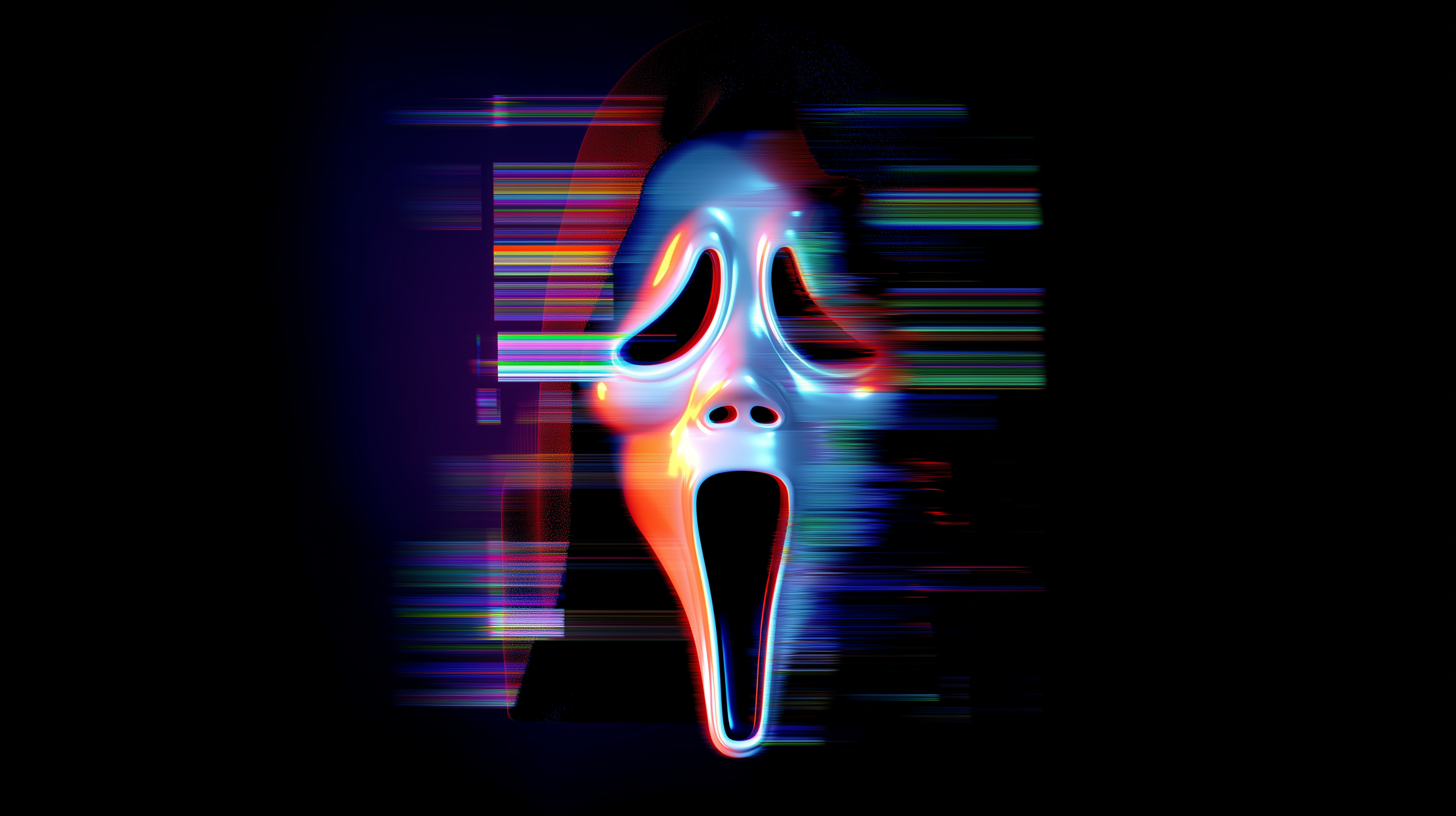 fond d'écran glitch ultra hd 3840x2160 téléchargement gratuit