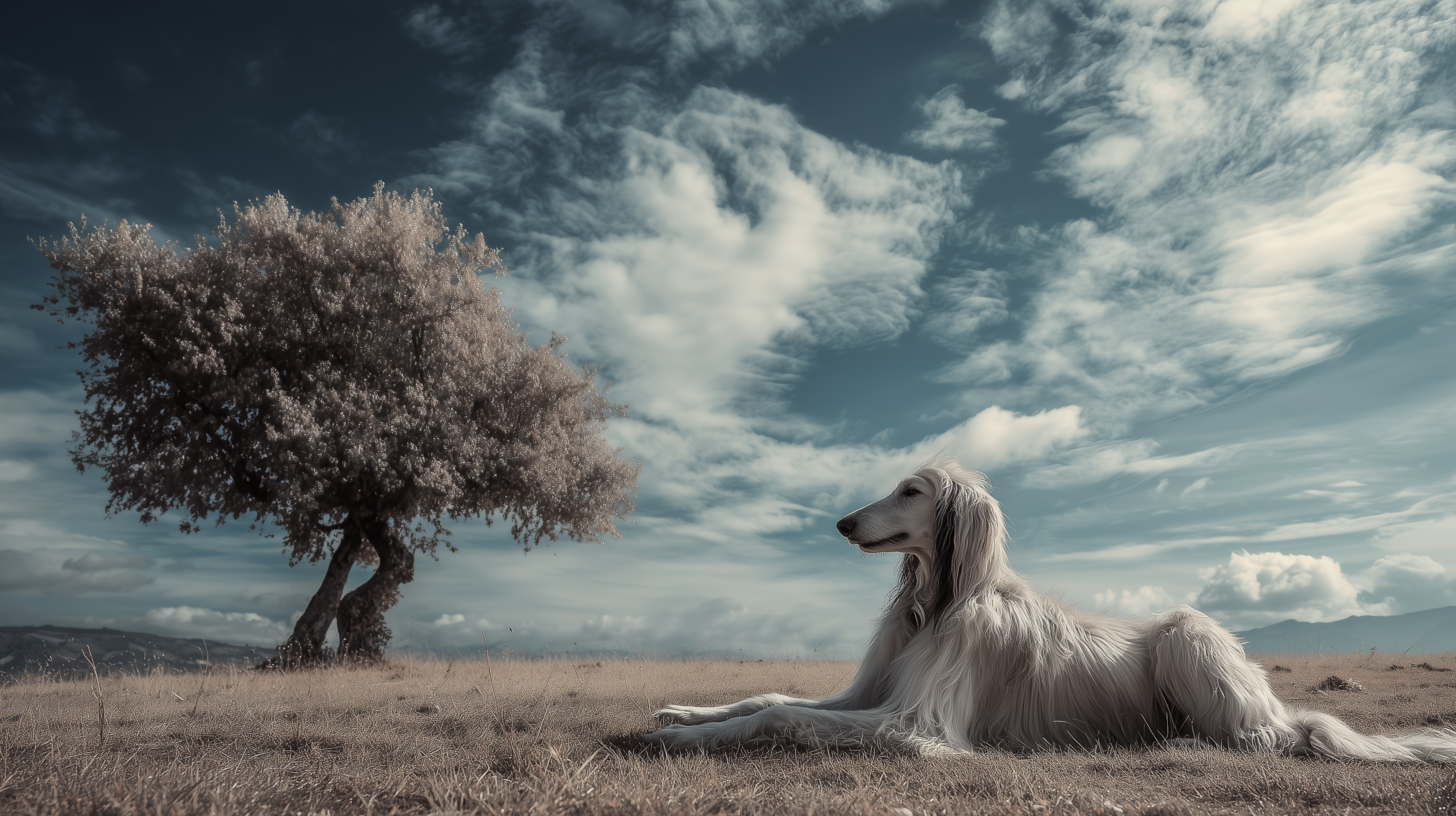 fond d'écran Lévrier afghan mac apple téléchargement gratuit