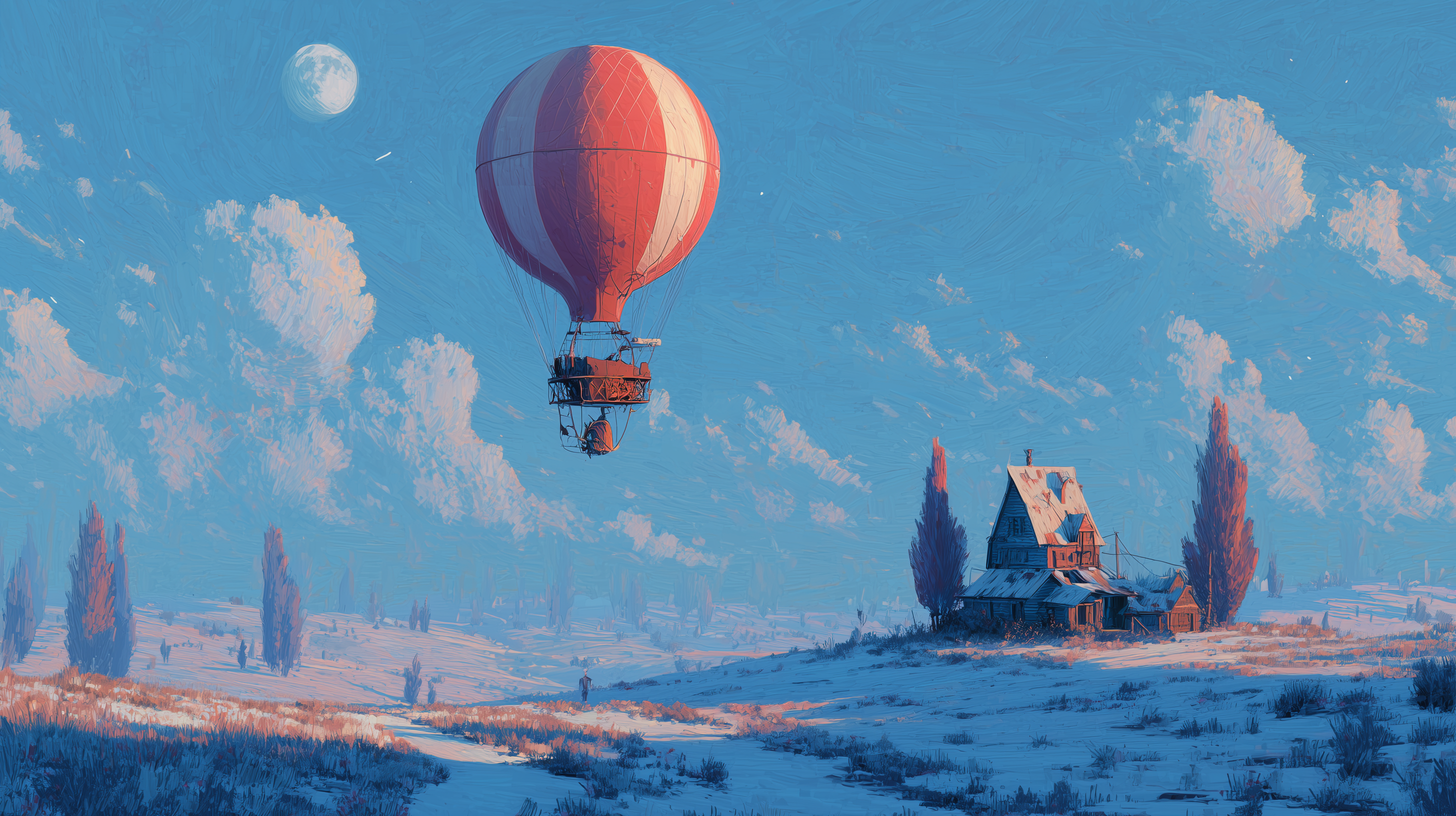 fond d'écran montgolfière 3840 x 1080 téléchargement gratuit