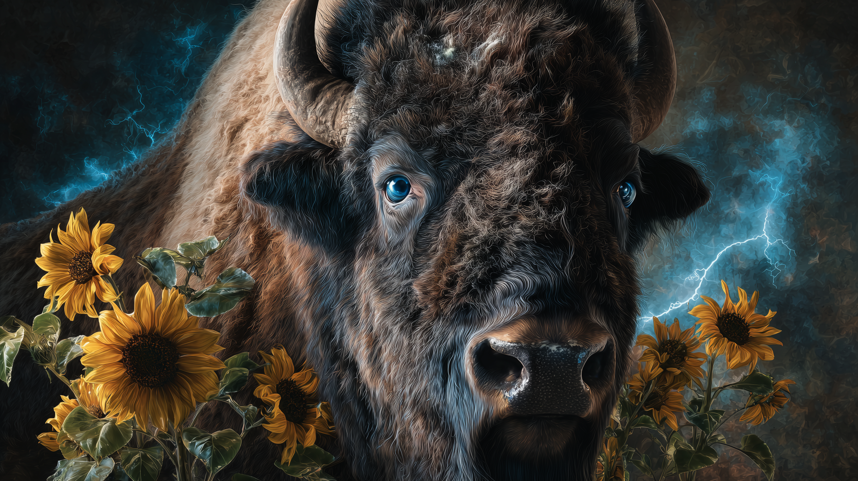 fond d'écran Bison 1920x768 téléchargement gratuit