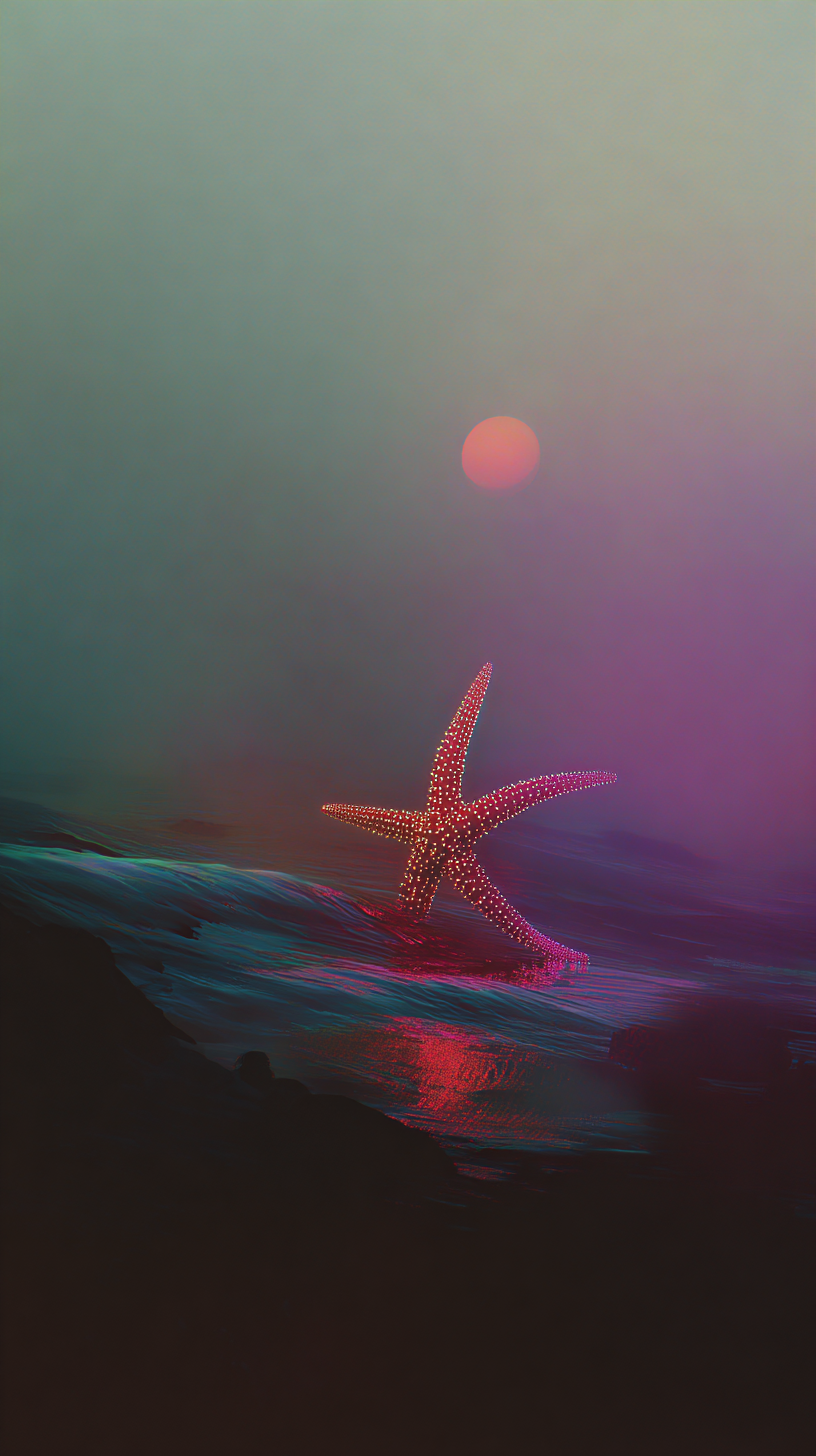 fond d'écran Étoile de mer iphone 15 télécharger gratuit
