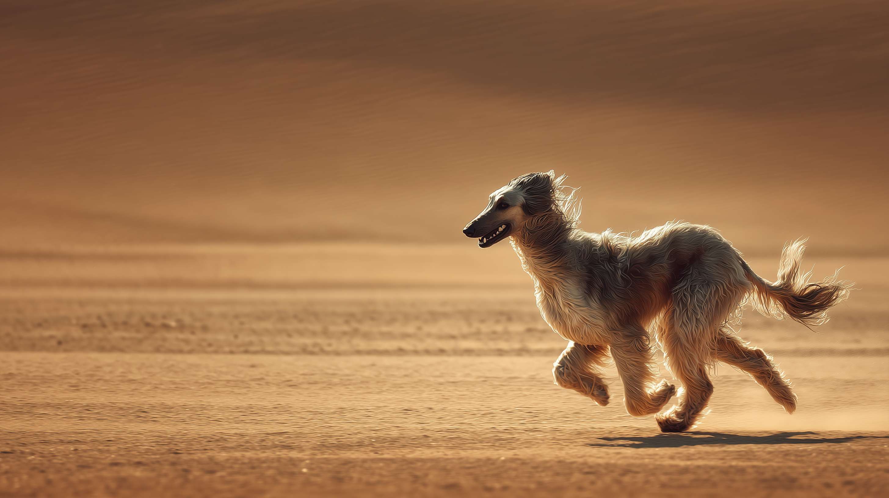 fond d'écran Lévrier afghan 5120x1440 téléchargement gratuit