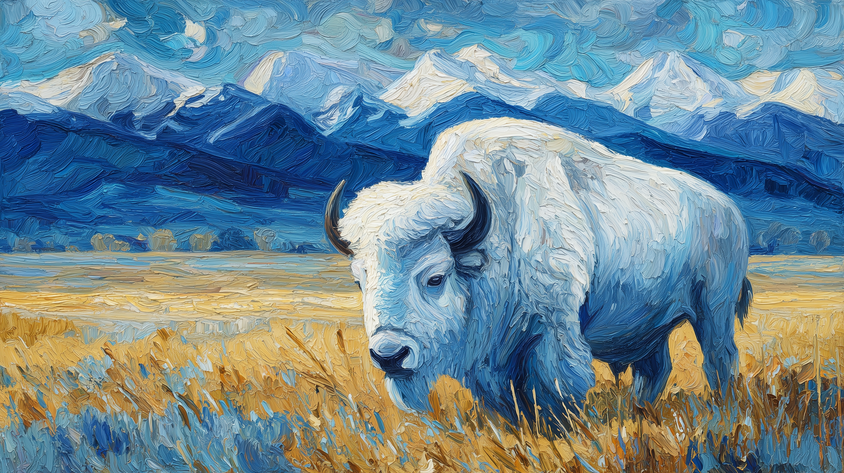 fond d'écran Bison 5120x2880 téléchargement gratuit