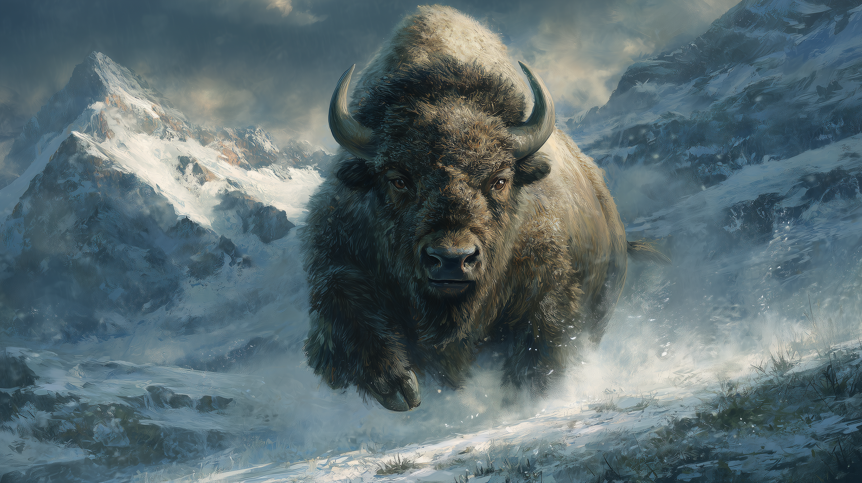 fond d'écran Bison pc 1280x720 téléchargement gratuit