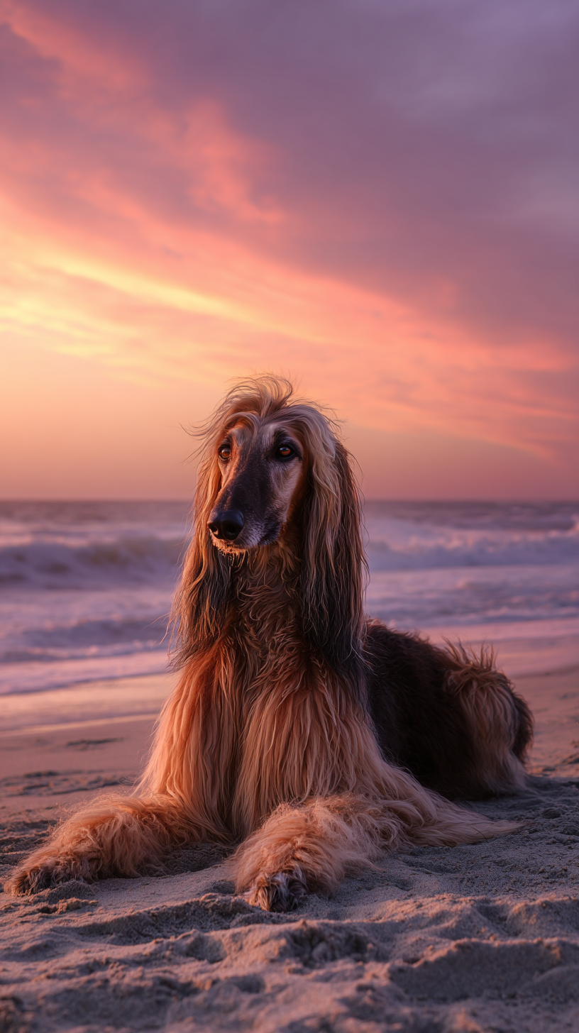 fond d'écran Lévrier afghan iphone original gratuit