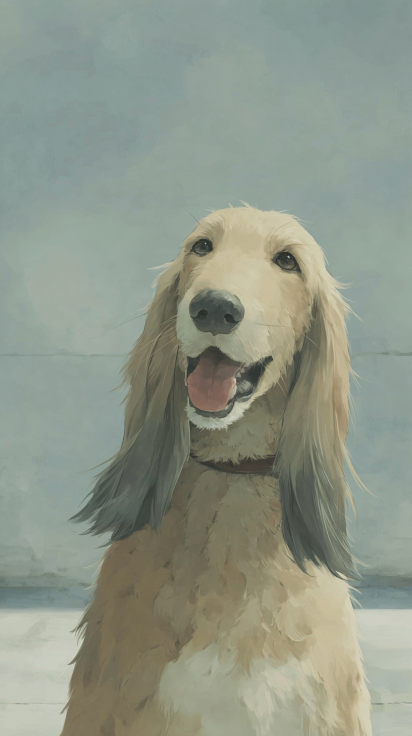 fond d'écran Lévrier afghan iphone 17