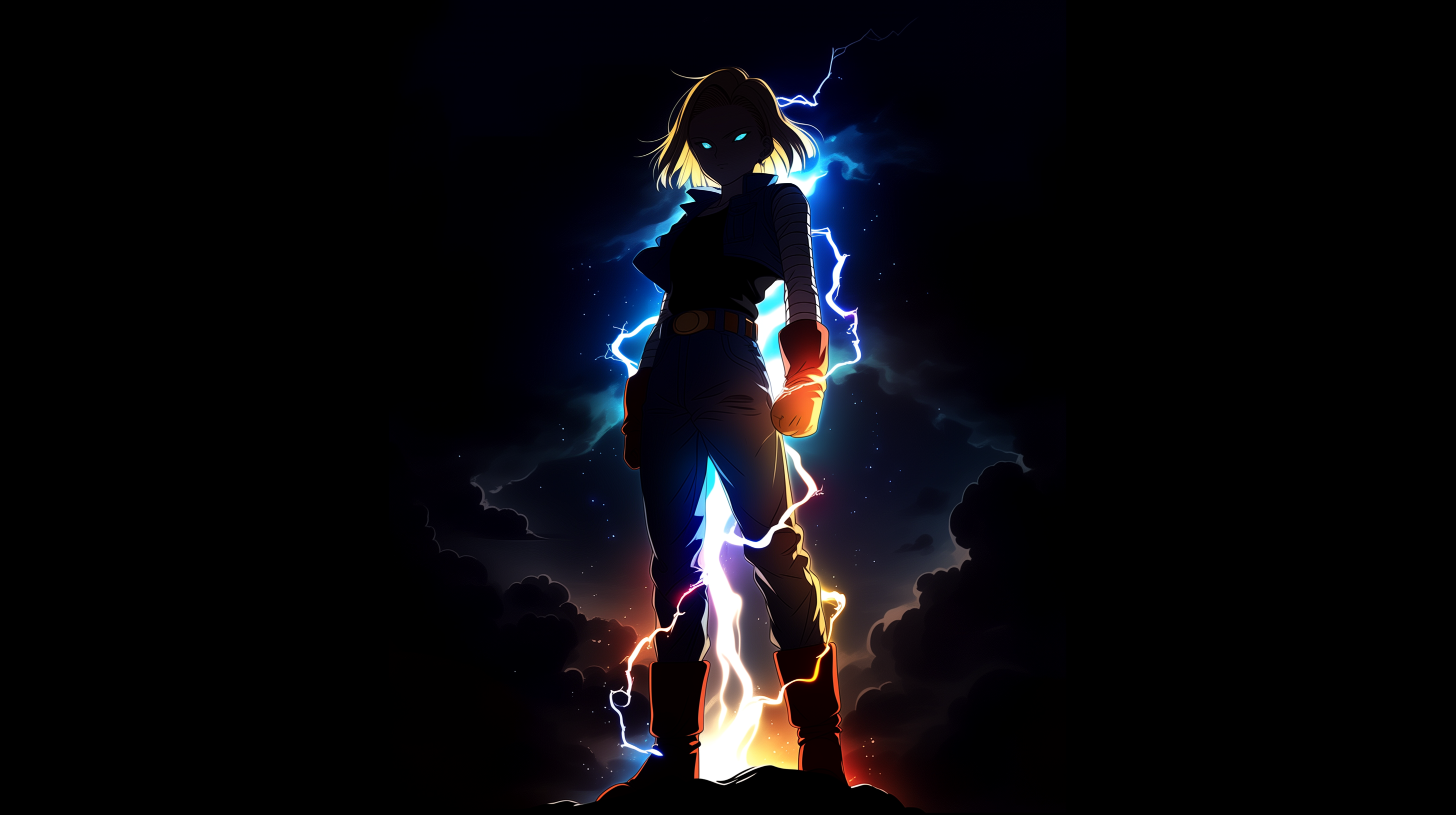 fond d'écran Android 18 4k 3840x2160 téléchargement gratuit
