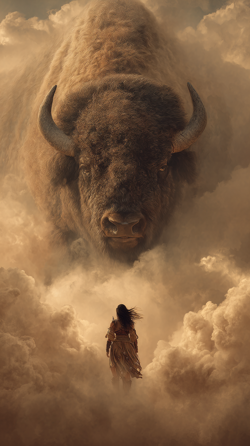 fond d'écran Bison iphone original gratuit