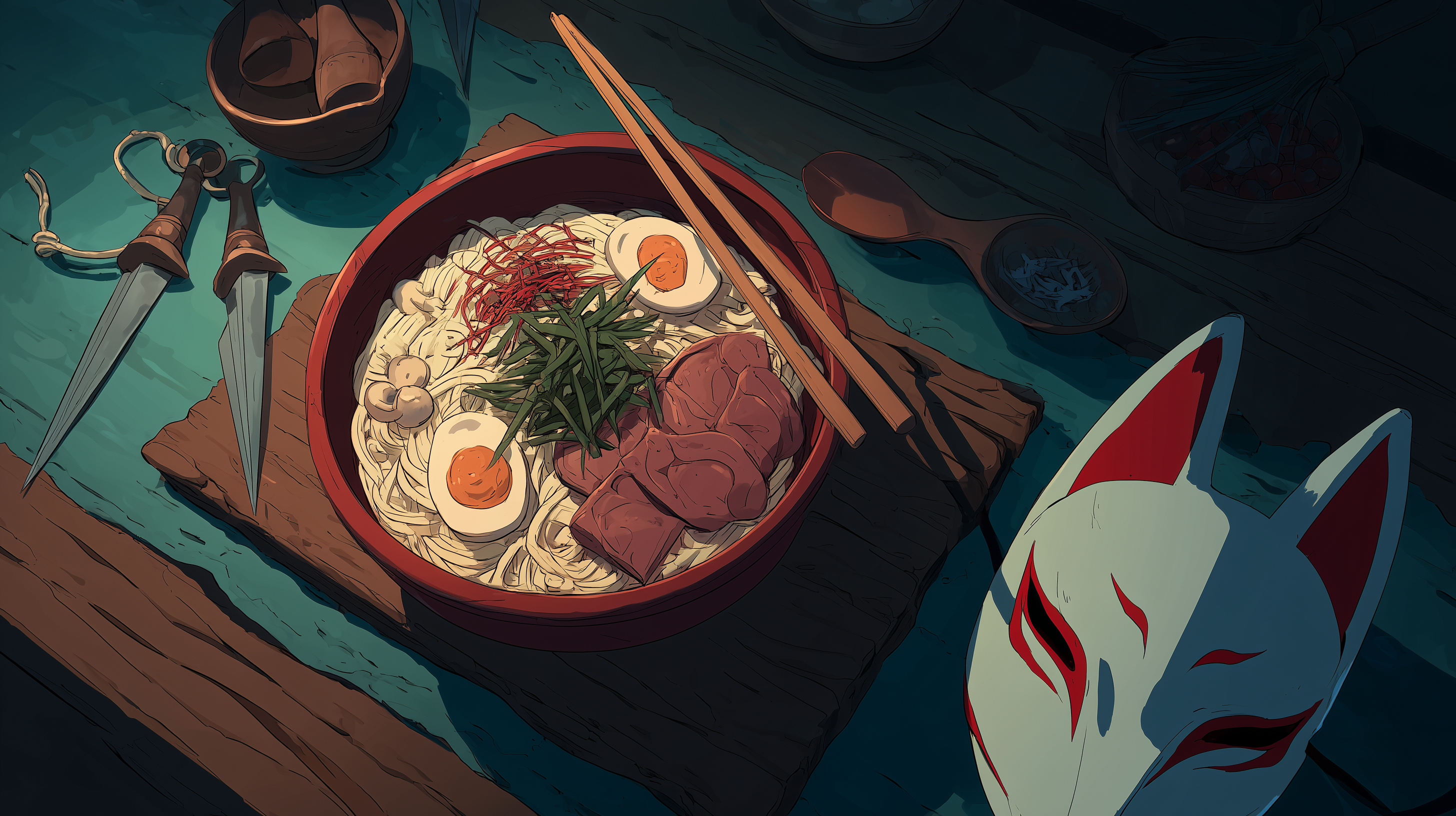 fond d'écran Rāmen 1440p téléchargement gratuit