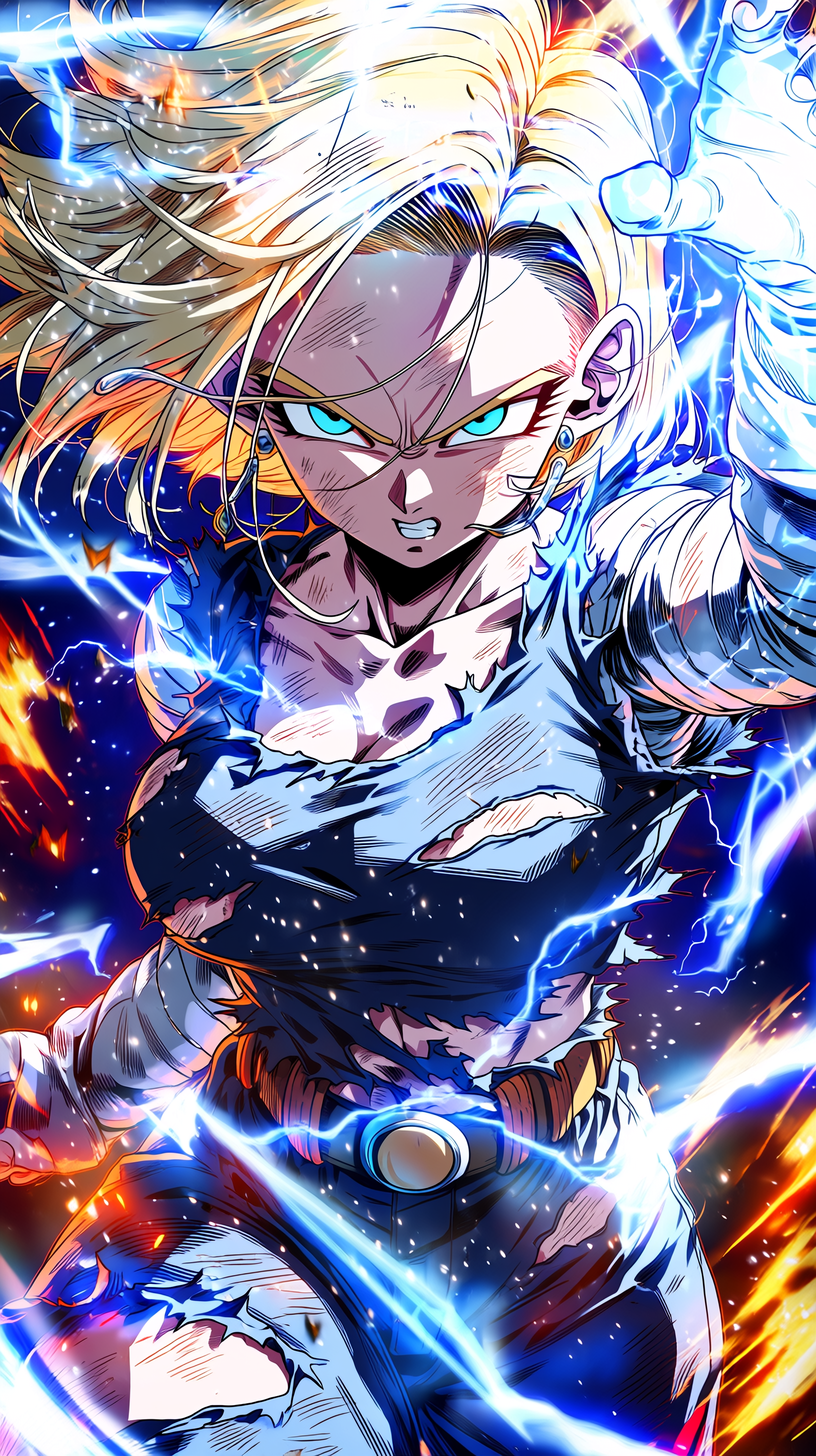 fond d'écran Android 18 téléphone Oppo gratuit