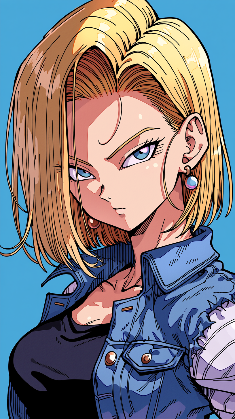 fond d'écran Android 18 iphone 17 pro max gratuit