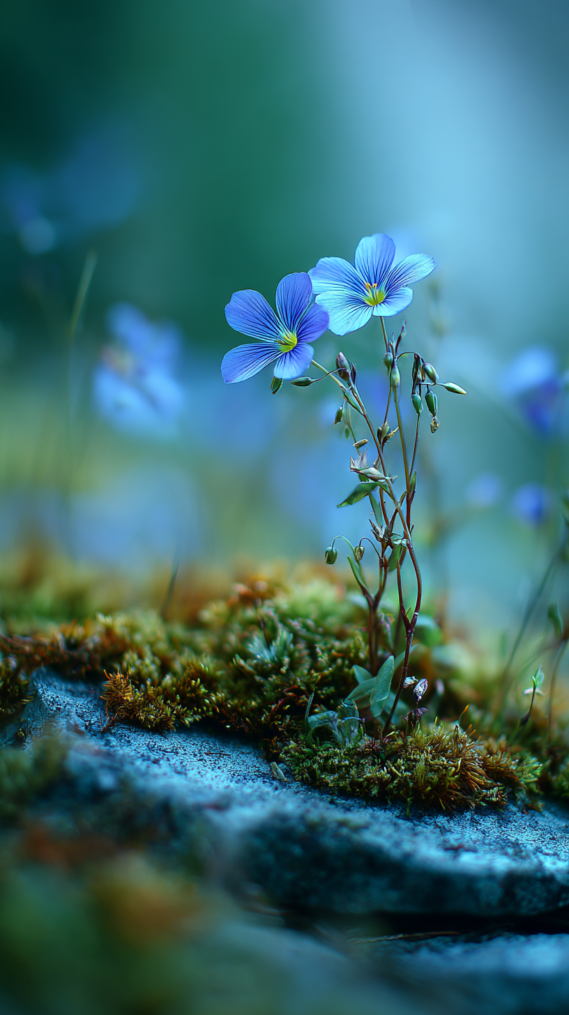 fond d'écran Linum lewisii iphone 12 gratuit