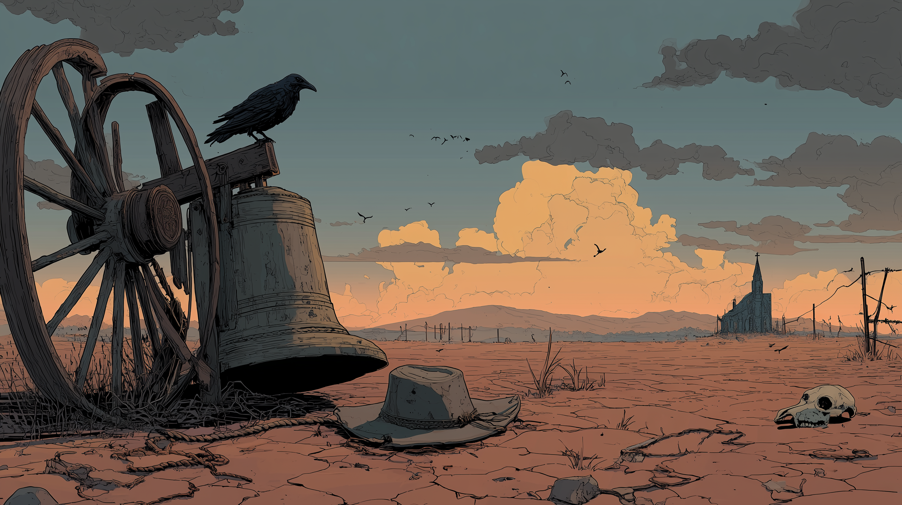 fond d'écran Terre en friche windows 11 hd téléchargement gratuit