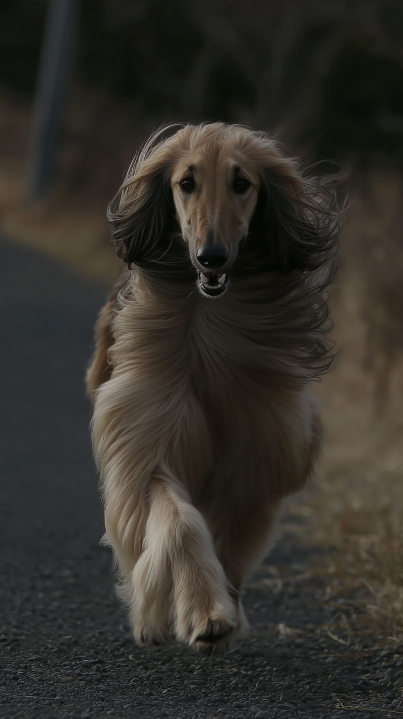 fond d'écran Lévrier afghan iphone 15 pro max 4k télécharger gratuit