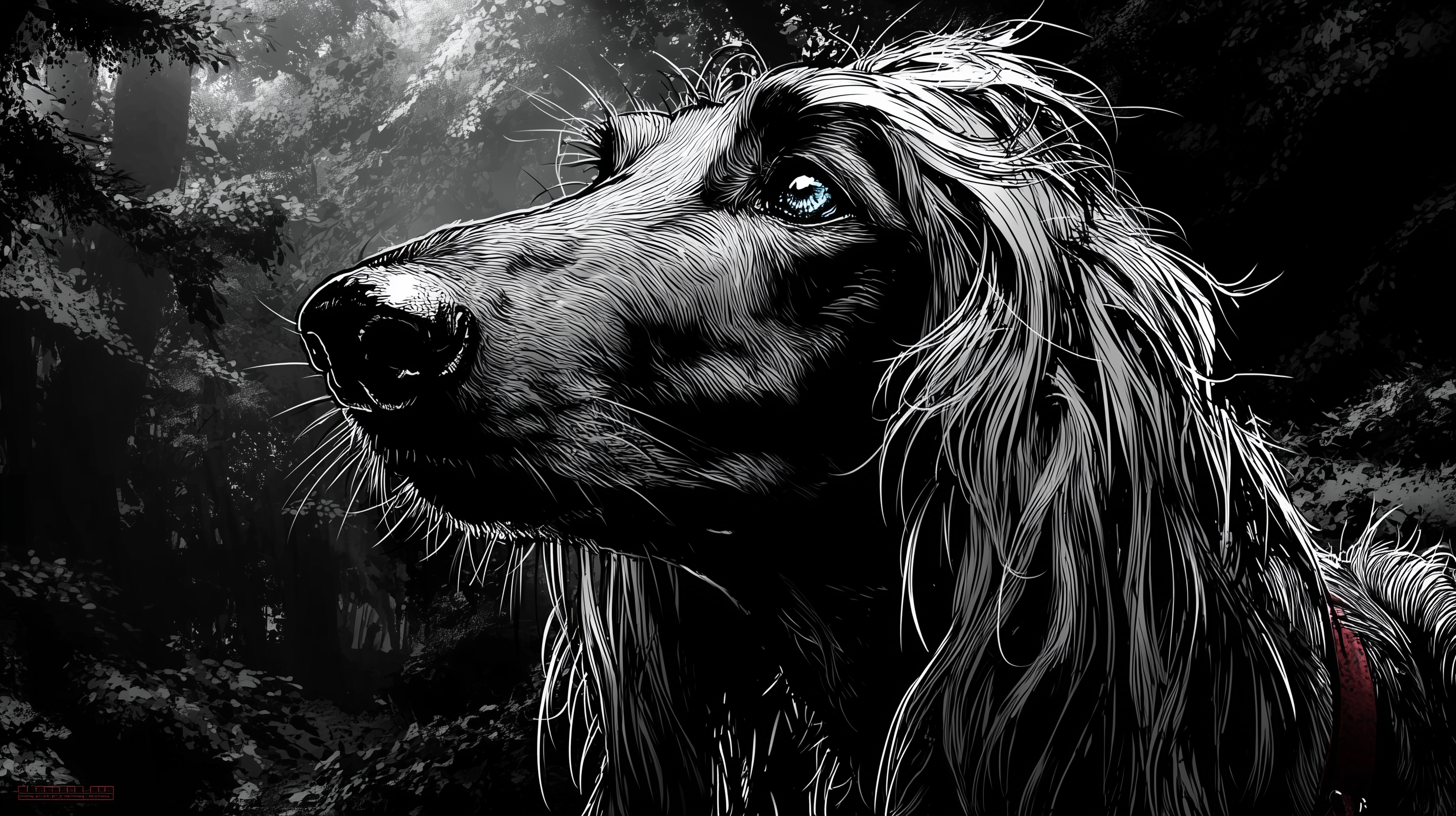 fond d'écran Lévrier afghan 16:9 hd téléchargement gratuit