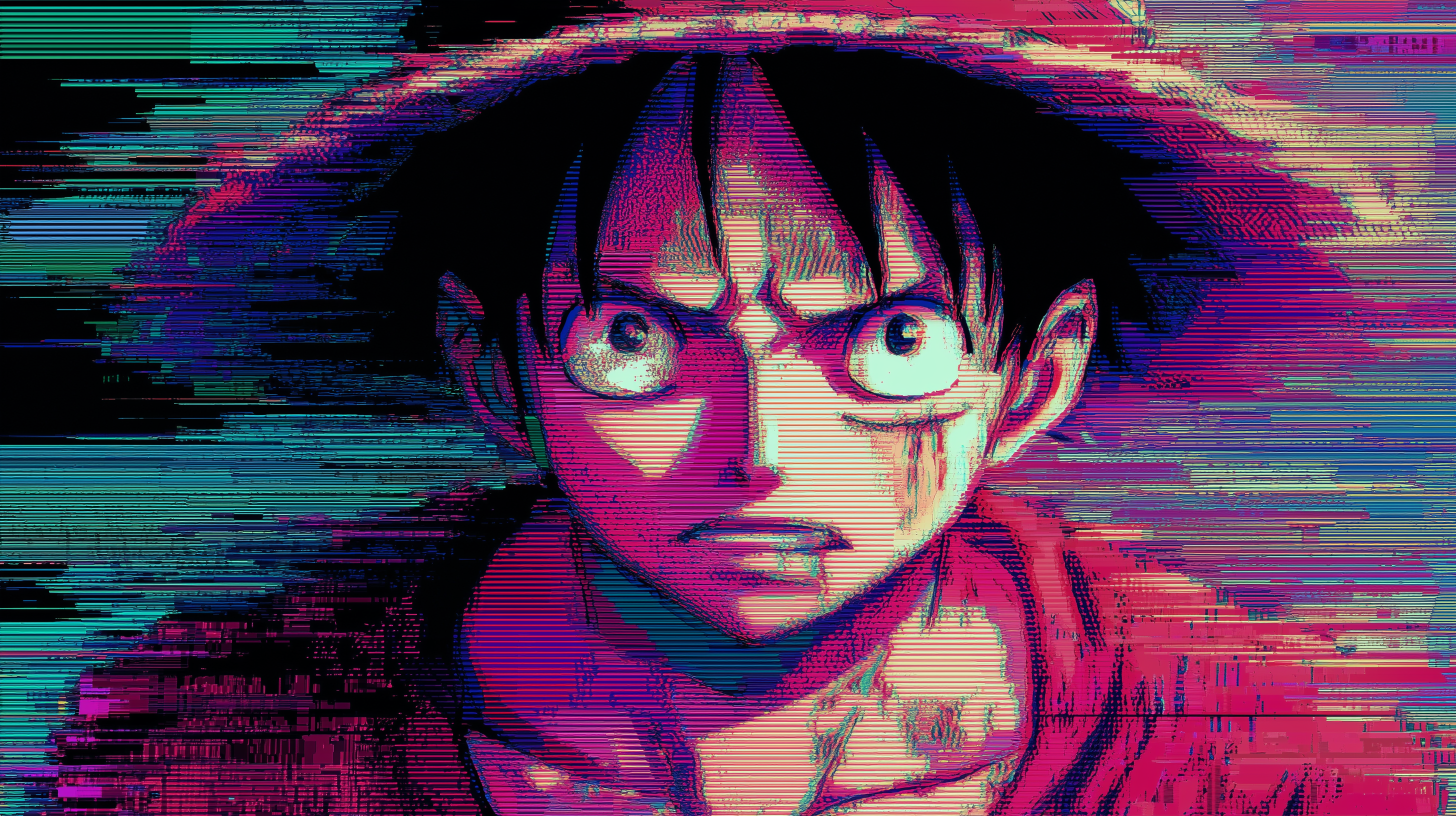 fond d'écran glitch 3840x1440 téléchargement gratuit