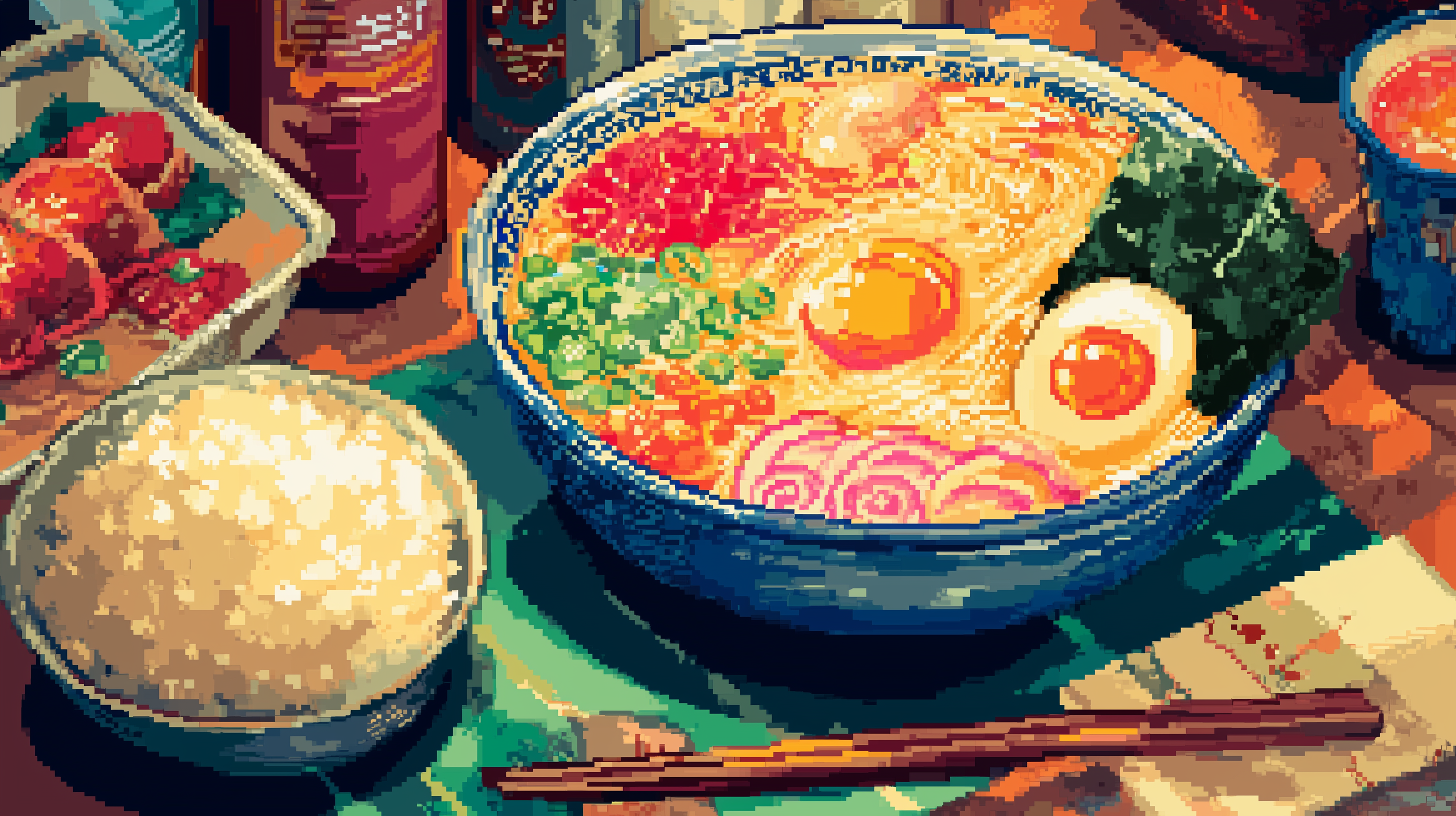 fond d'écran Rāmen windows 11 gratuit téléchargement gratuit