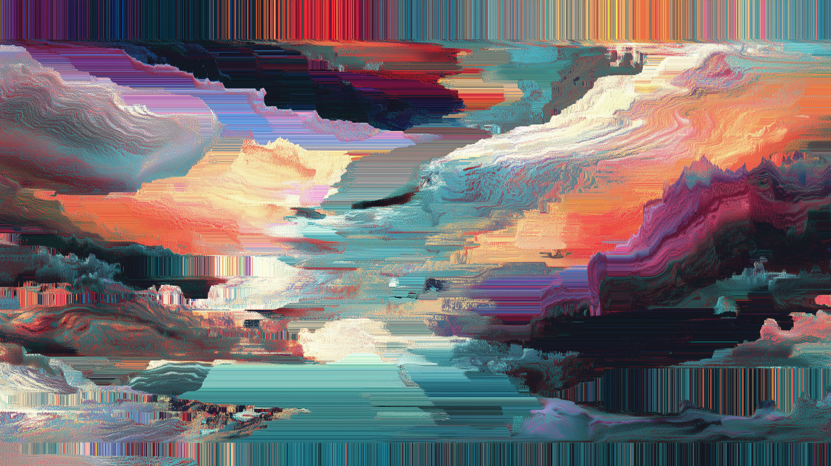 fond d'écran glitch 4k pc téléchargement gratuit