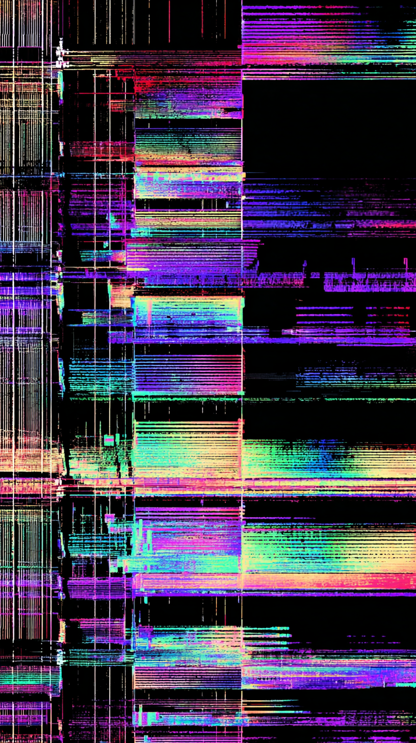 fond d'écran glitch iphone 13 gratuit