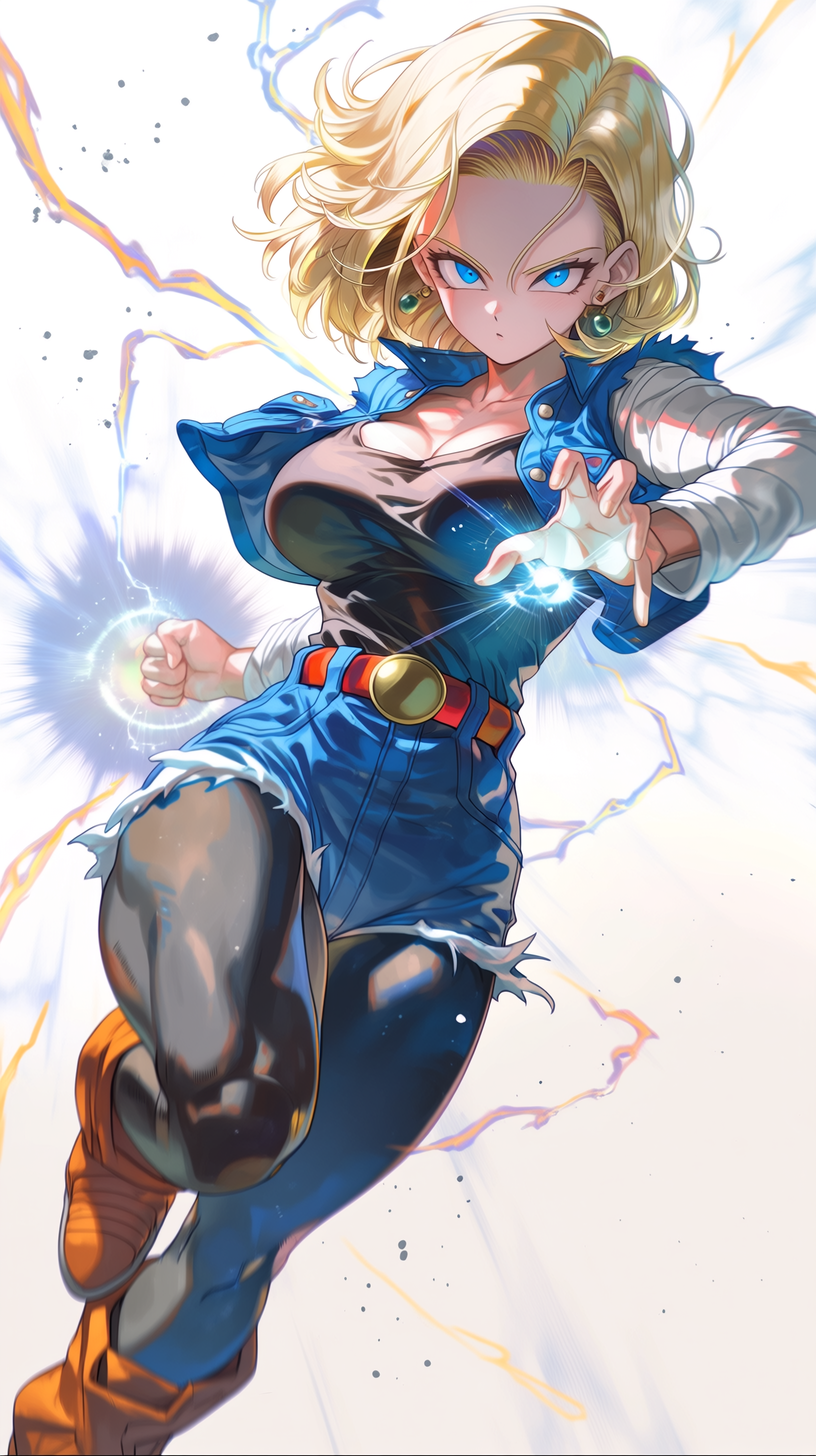 fond d'écran Android 18 téléphone 4k gratuit