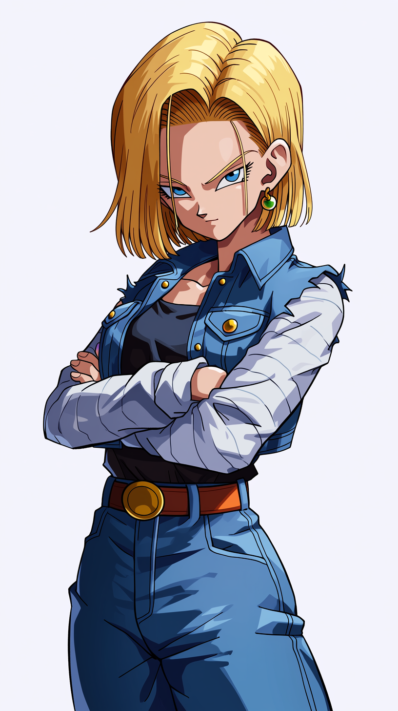 fond d'écran Android 18 téléphone Xiaomi télécharger gratuit