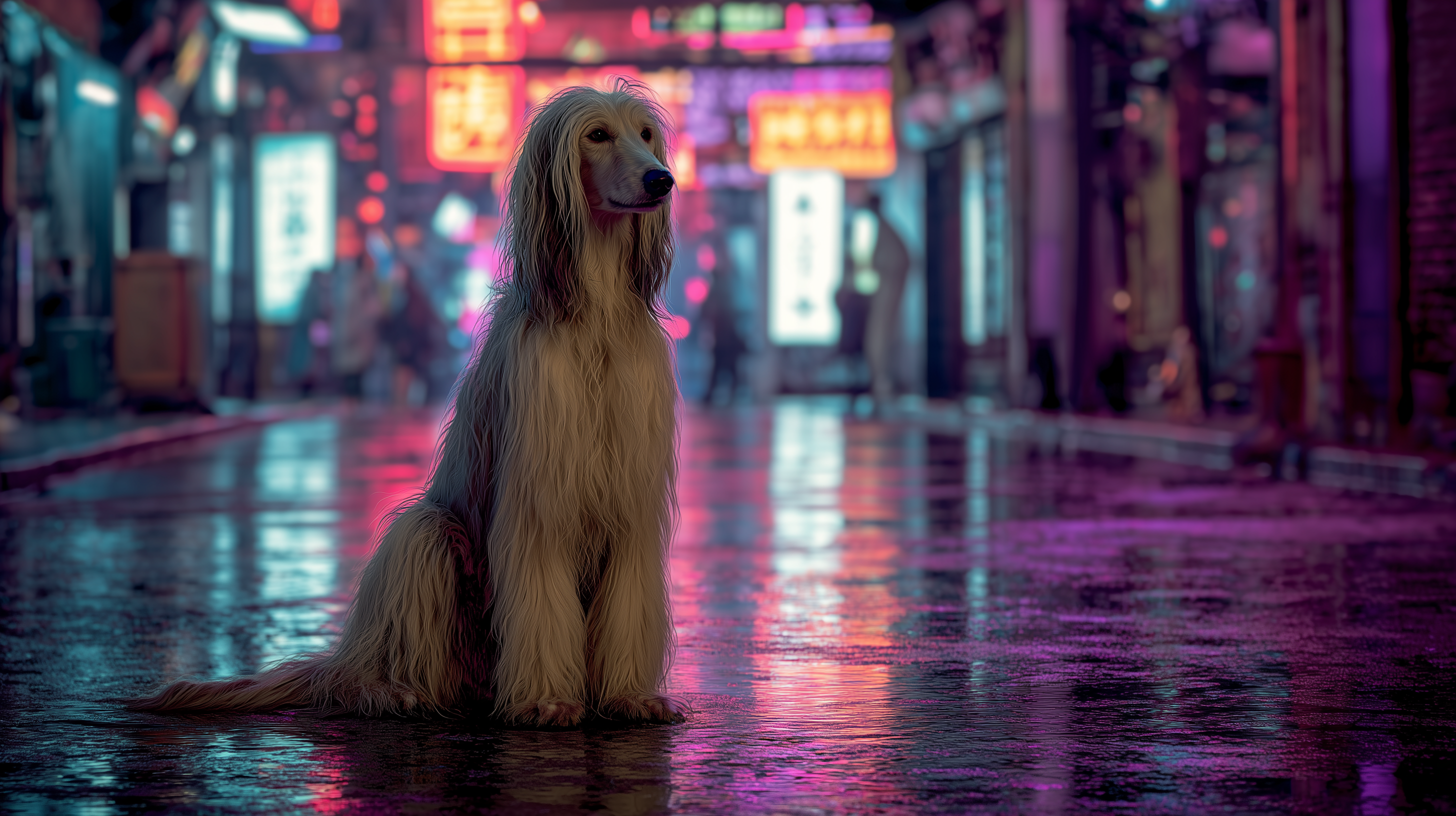 fond d'écran Lévrier afghan 1440p 4k téléchargement gratuit