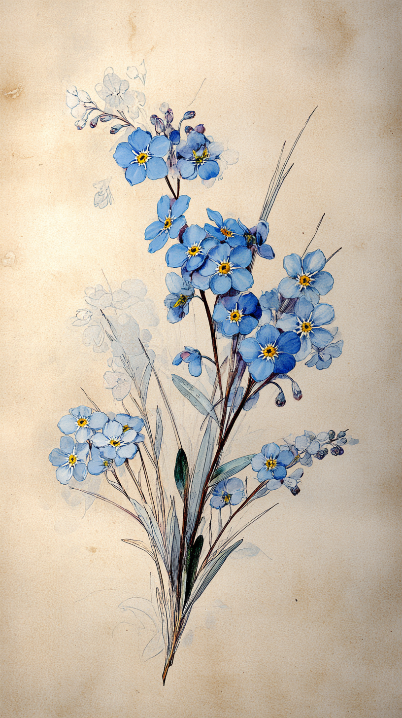 fond d'écran Linum lewisii iphone 15 télécharger gratuit