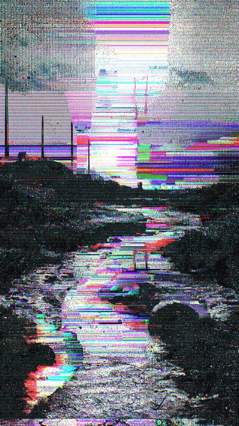 fond d'écran glitch android 4k gratuit