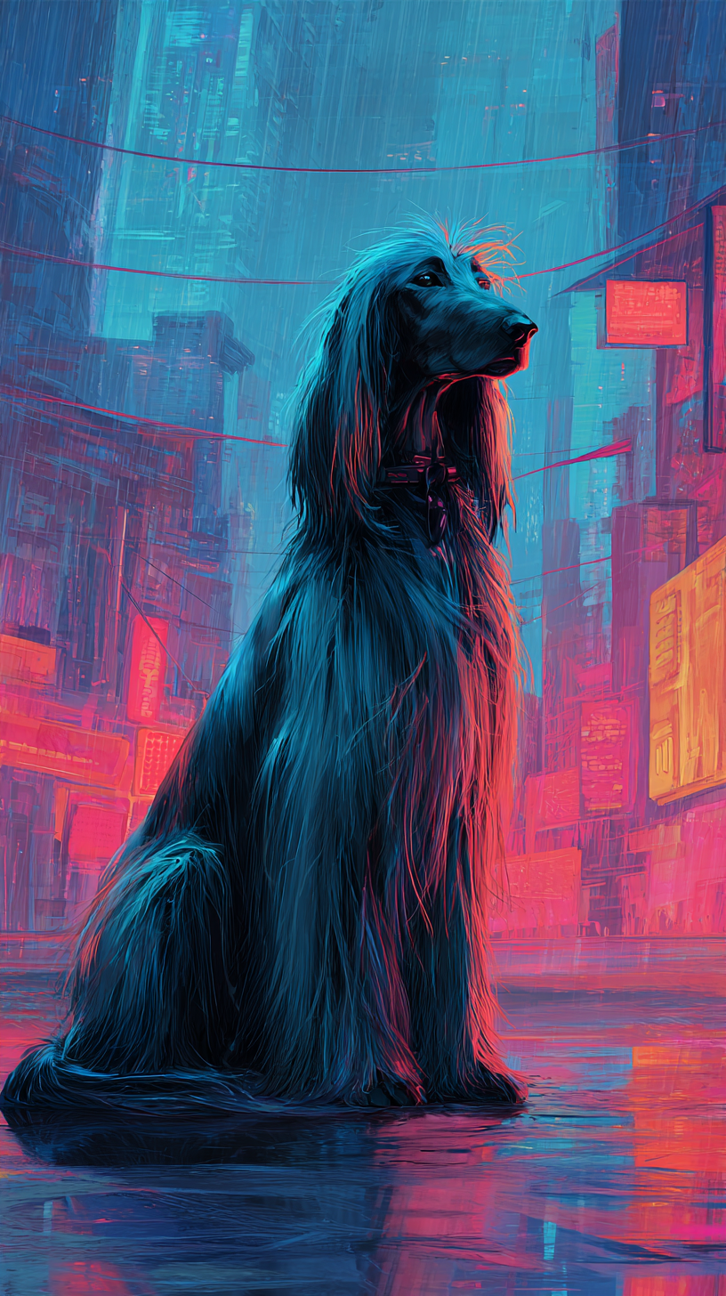 fond d'écran Lévrier afghan 4k iphone télécharger gratuit