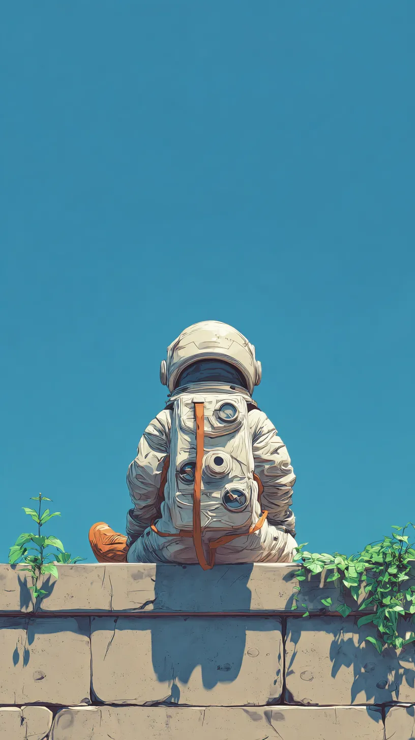 Sfondo astronauta aggiornato per iphone Scarica gratis
