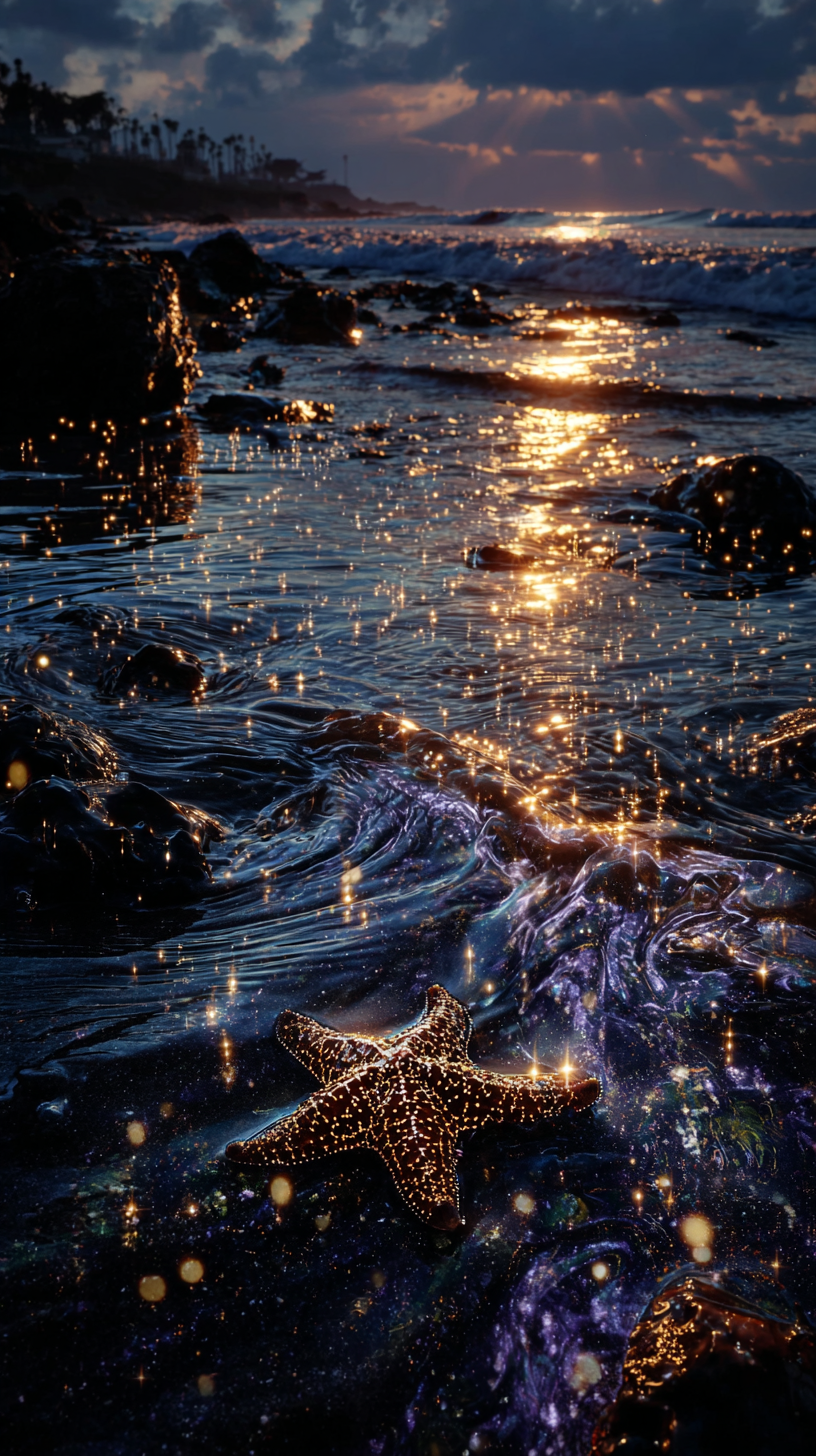 fond d'écran Étoile de mer iphone x télécharger gratuit