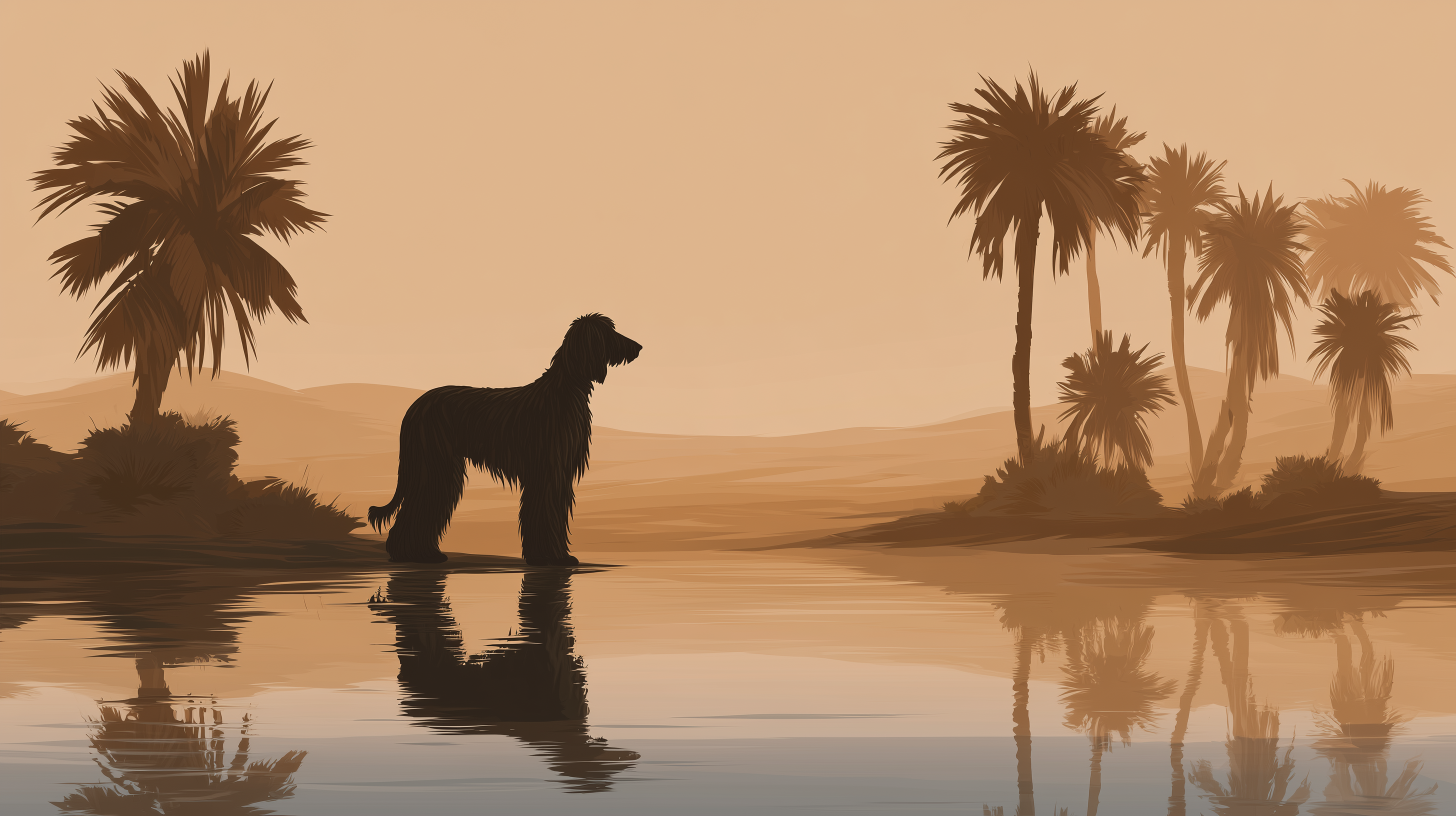 fond d'écran Lévrier afghan pc 2560x1600 téléchargement gratuit