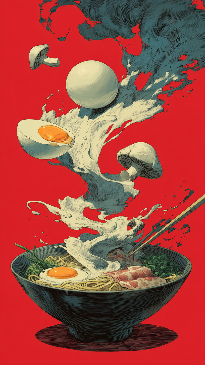 fond d'écran Rāmen iphone 16 pro max gratuit