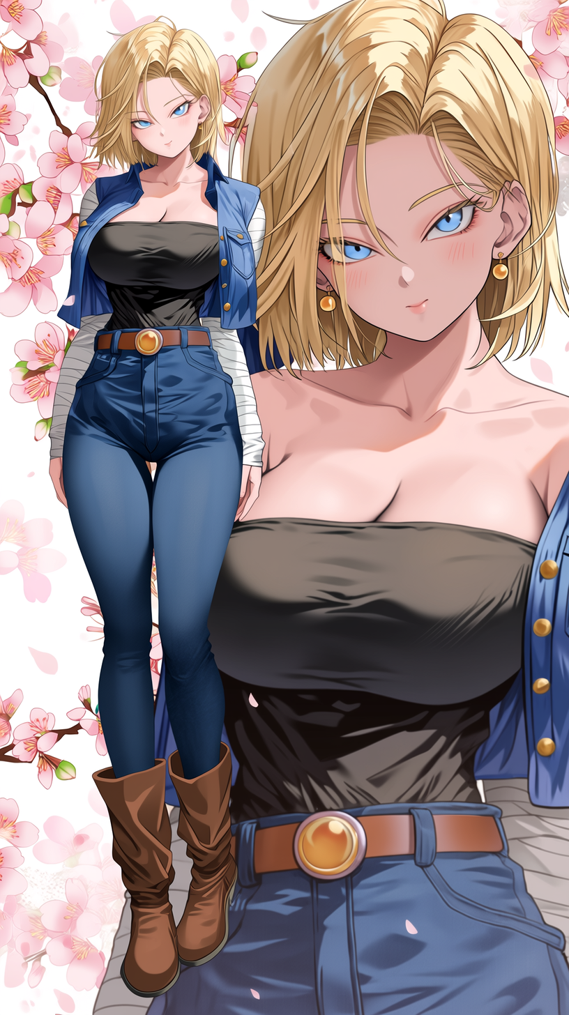 fond d'écran Android 18 téléphone 4k télécharger gratuit