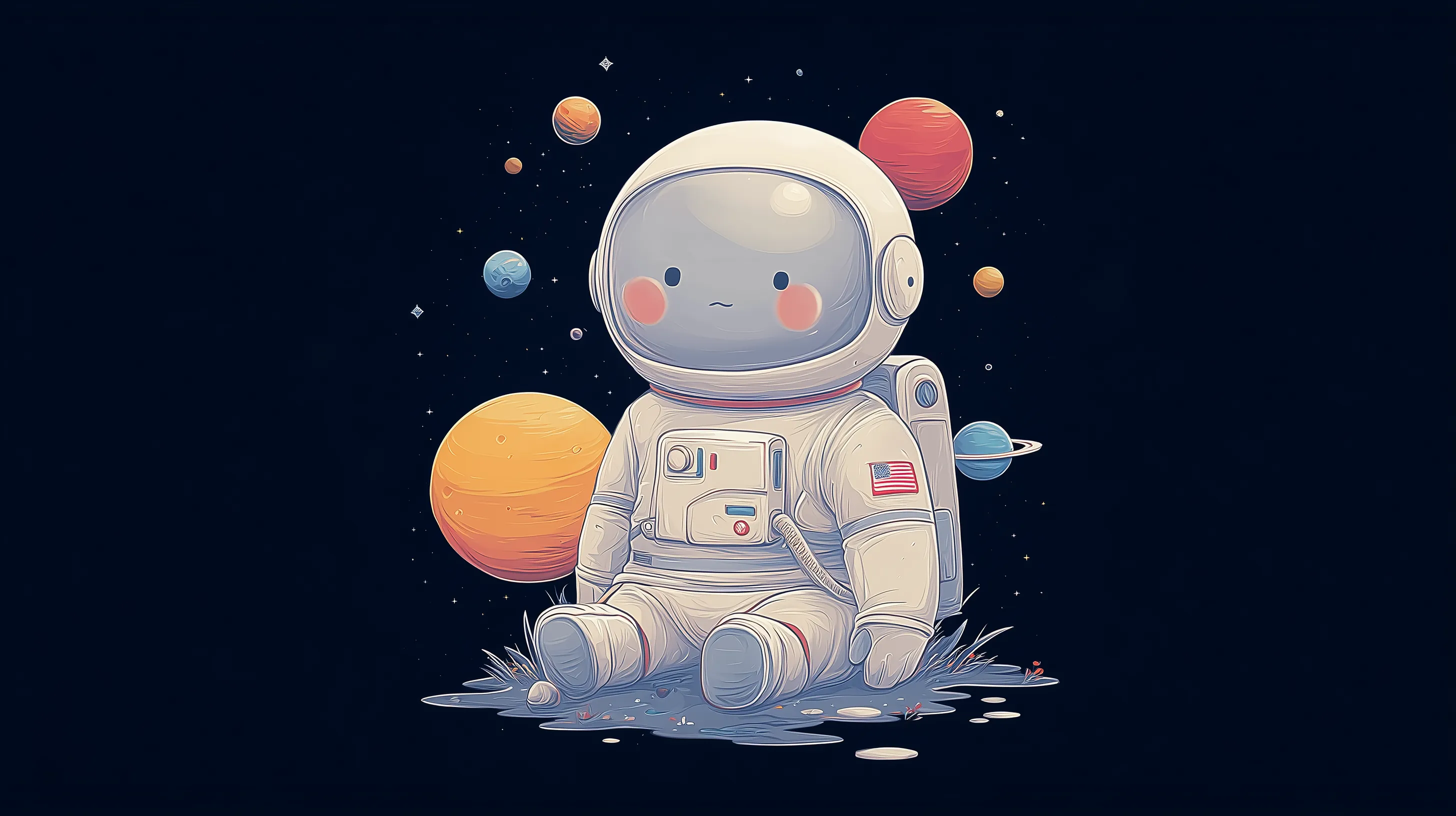 Sfondo per Windows con astronauta aggiornato, download gratuito