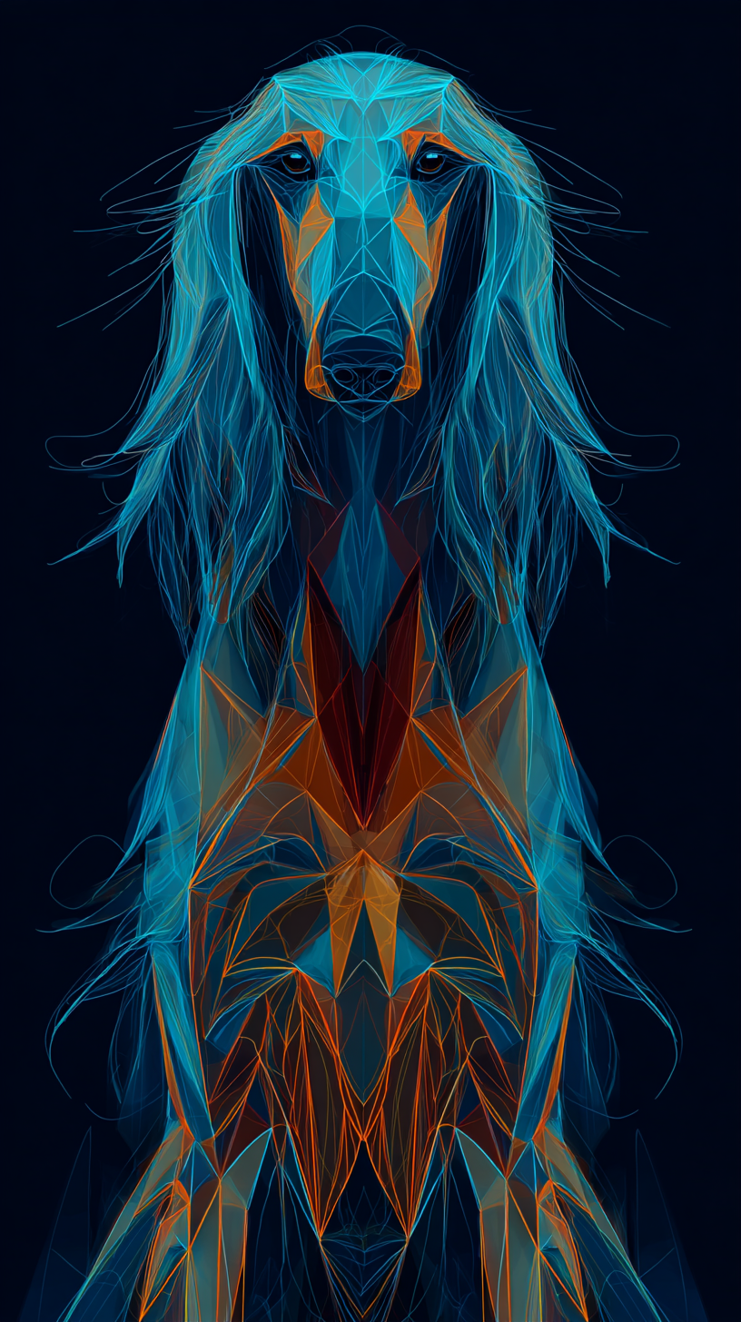 fond d'écran Lévrier afghan iphone 14 pro max gratuit