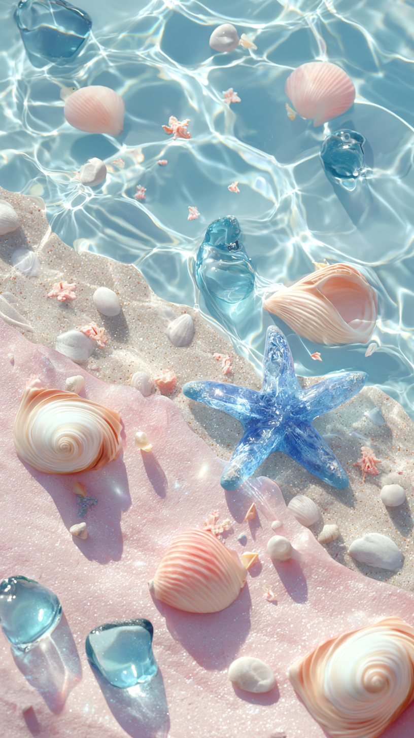 fond d'écran Étoile de mer iphone 14 pro max gratuit