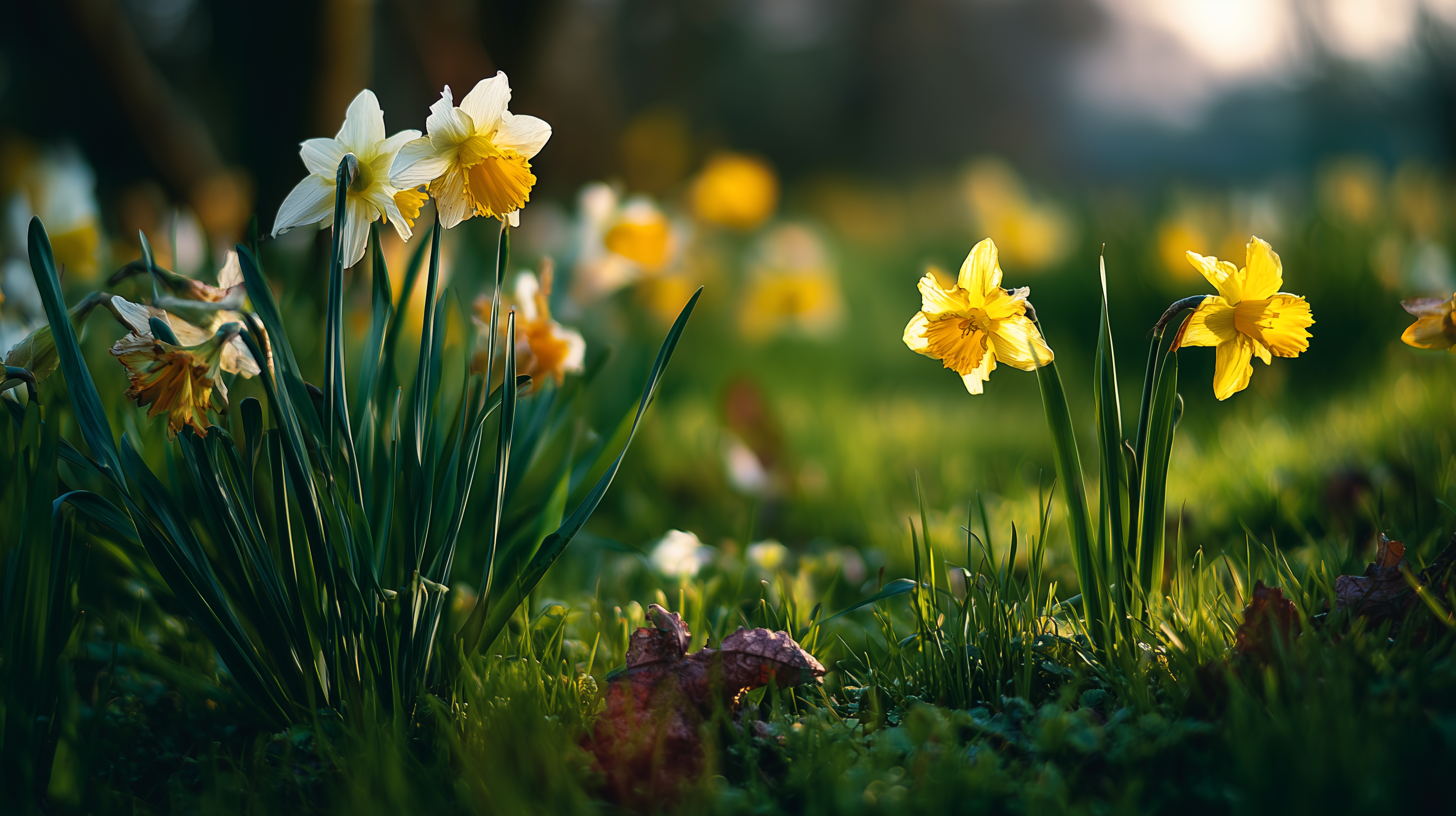 fond d'écran Narcissus tazetta 4k 2560x1440 téléchargement gratuit