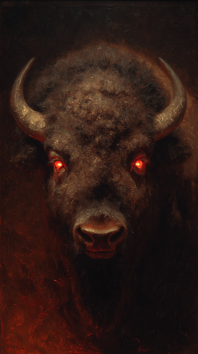 fond d'écran Bison iphone 16 pro max gratuit