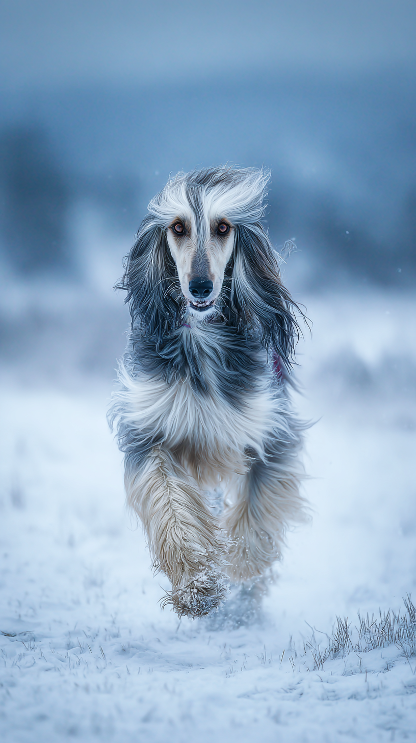 fond d'écran Lévrier afghan iphone 14 télécharger gratuit